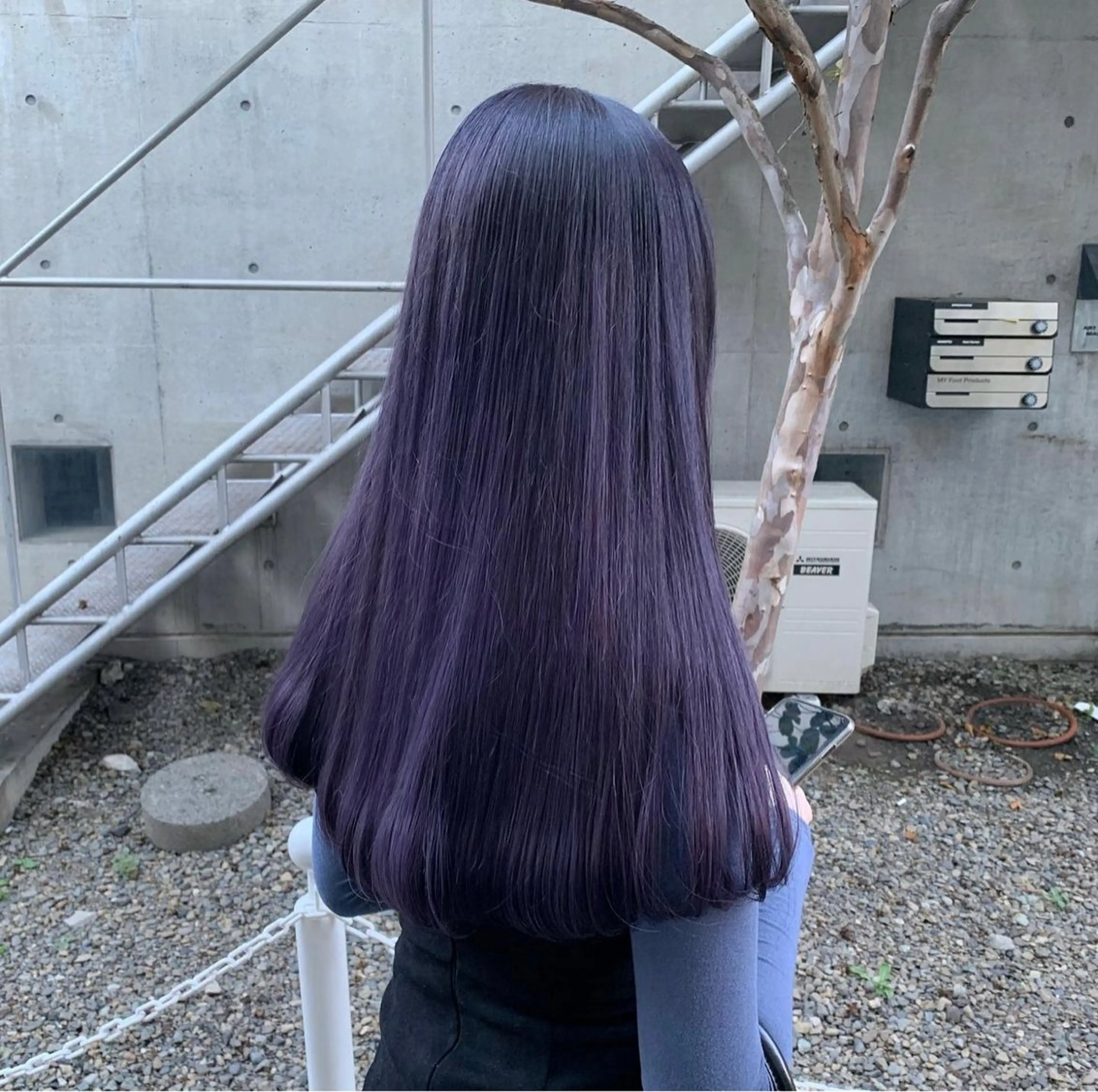 ロング カラー 韓国ボブ/レイヤー ボブ/ EMIRIのヘアスタイル