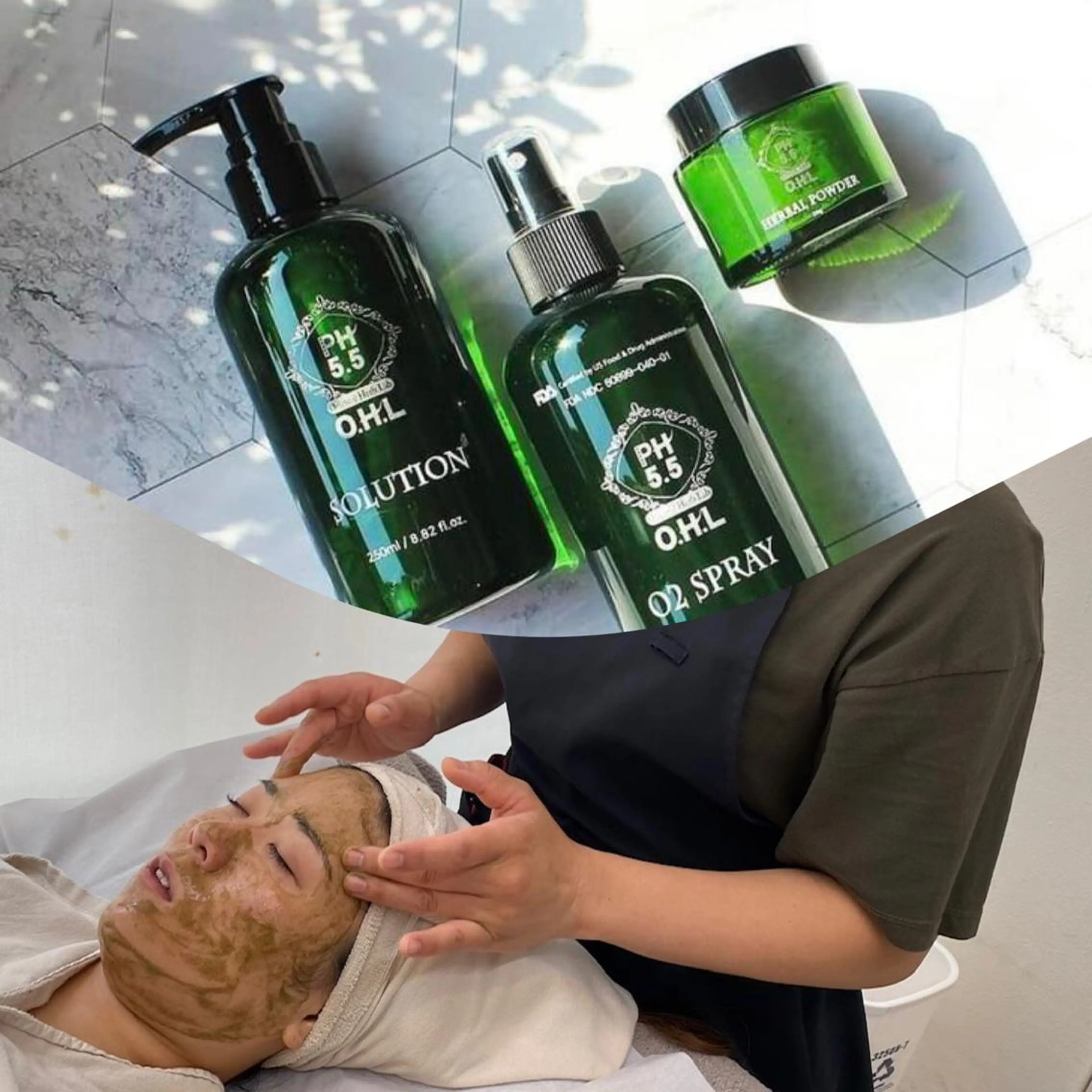 スペシャルWケア✨（肌質改善/にきび/毛穴）毛穴洗浄➕OHLハーブ🌿ピーリングの写真