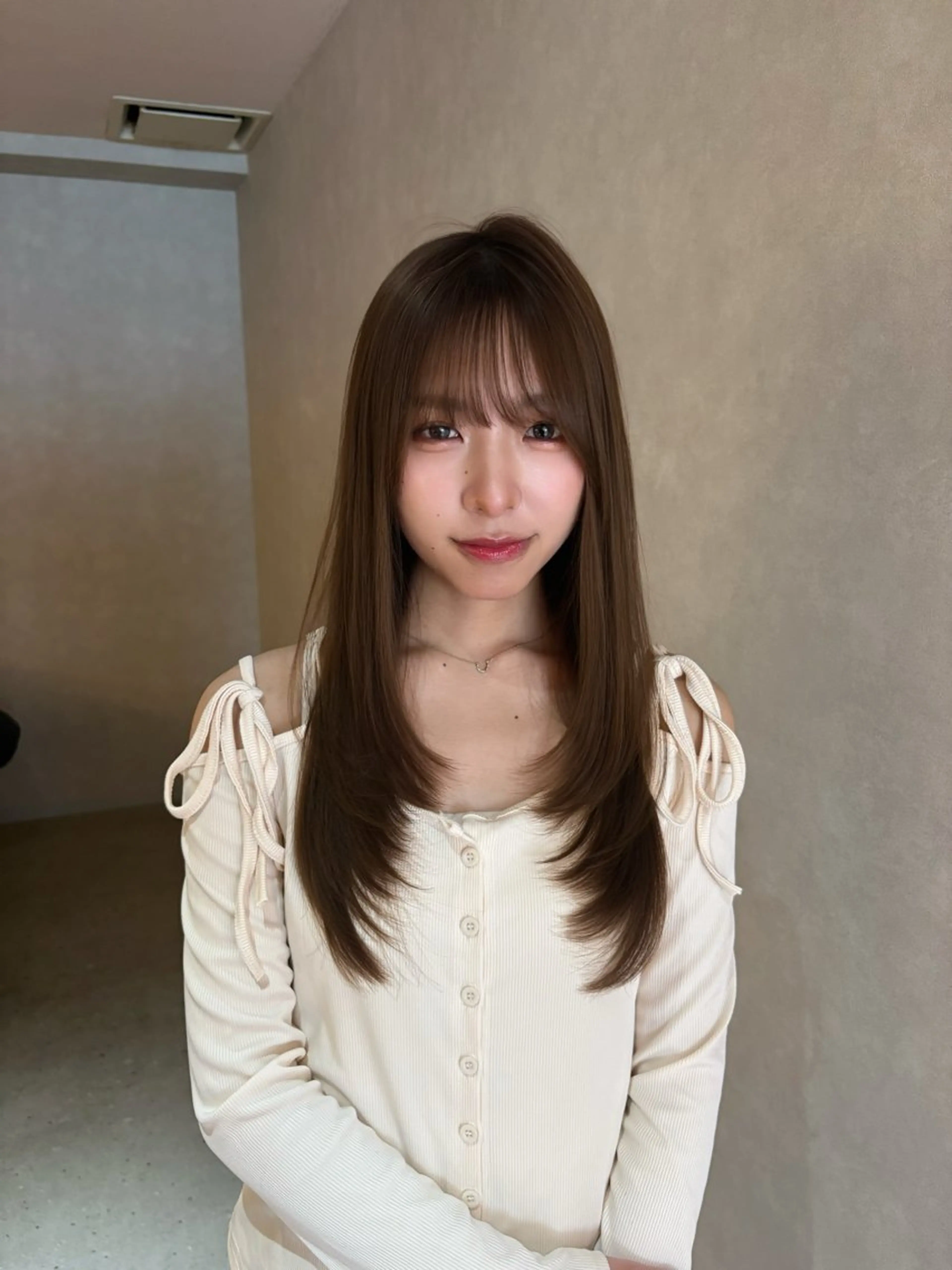 ロング sand clear横浜本店所属・似合わせレイヤー🌟 巻ける縮毛矯正みつきのヘアスタイル