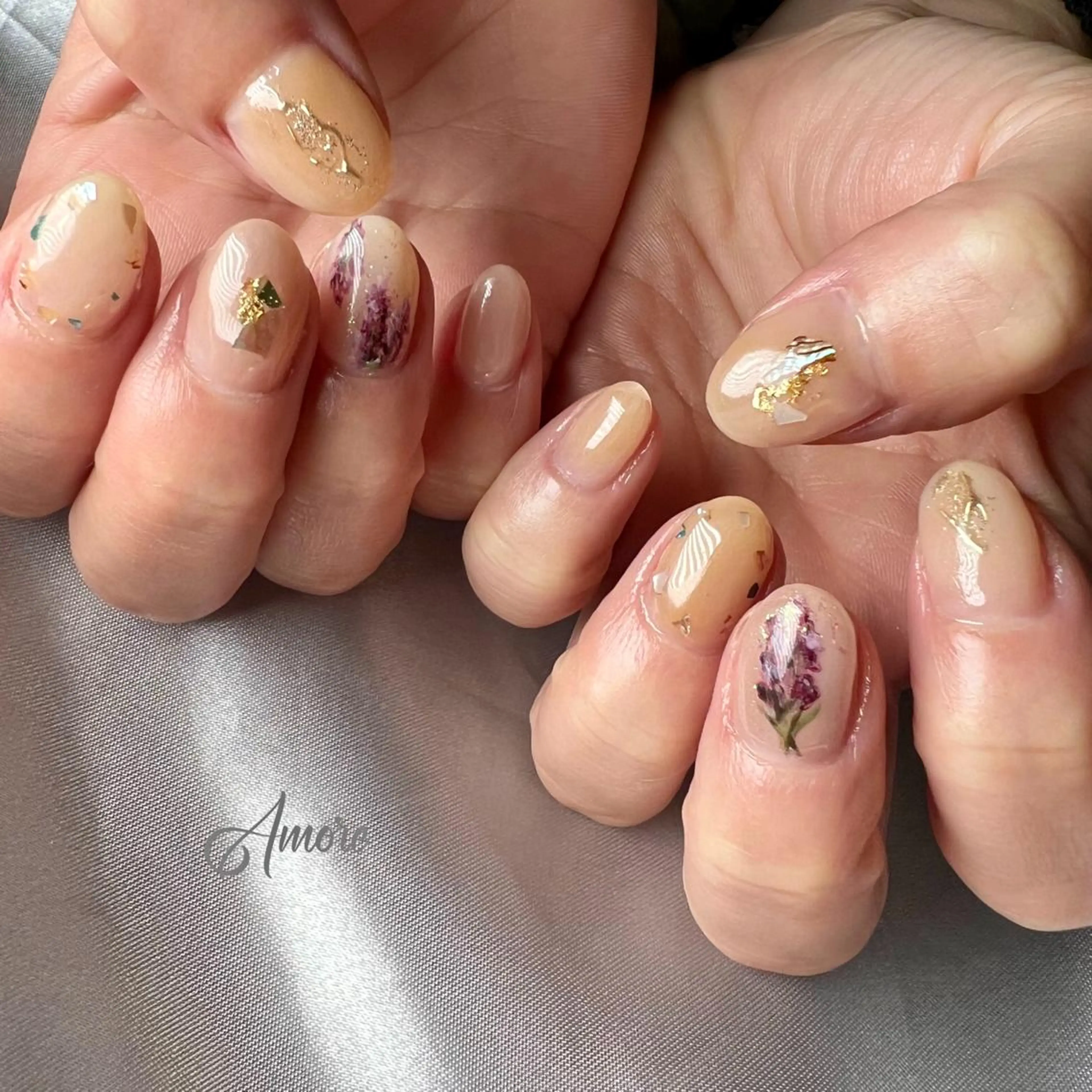 ネイル ジェルネイル ミラーネイル オフィスネイル パラジェル You kyehwaのネイルデザイン