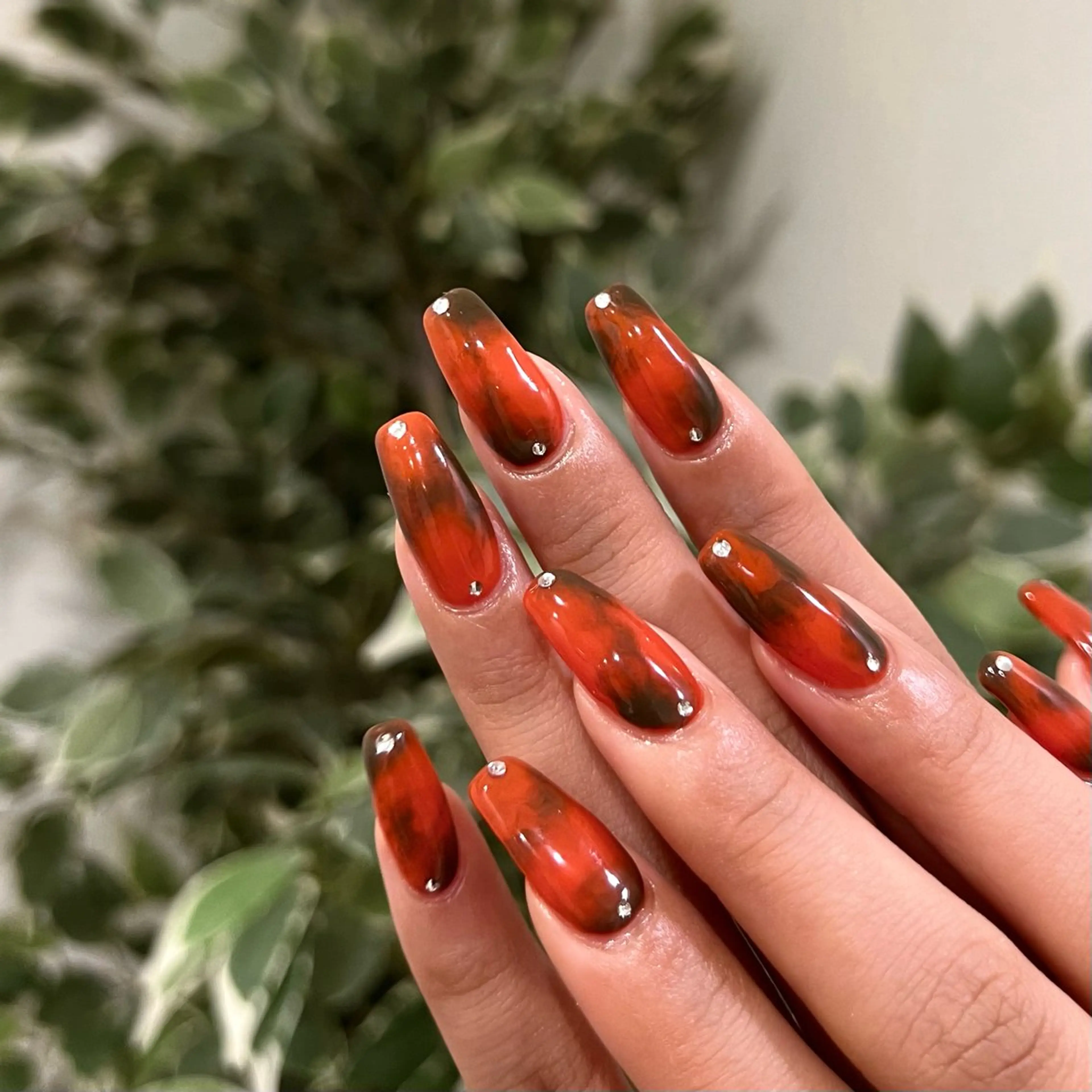 ネイル オレンジ ハンドネイル ハンドケア N dé chou chou所属・林 七海のその他イメージ