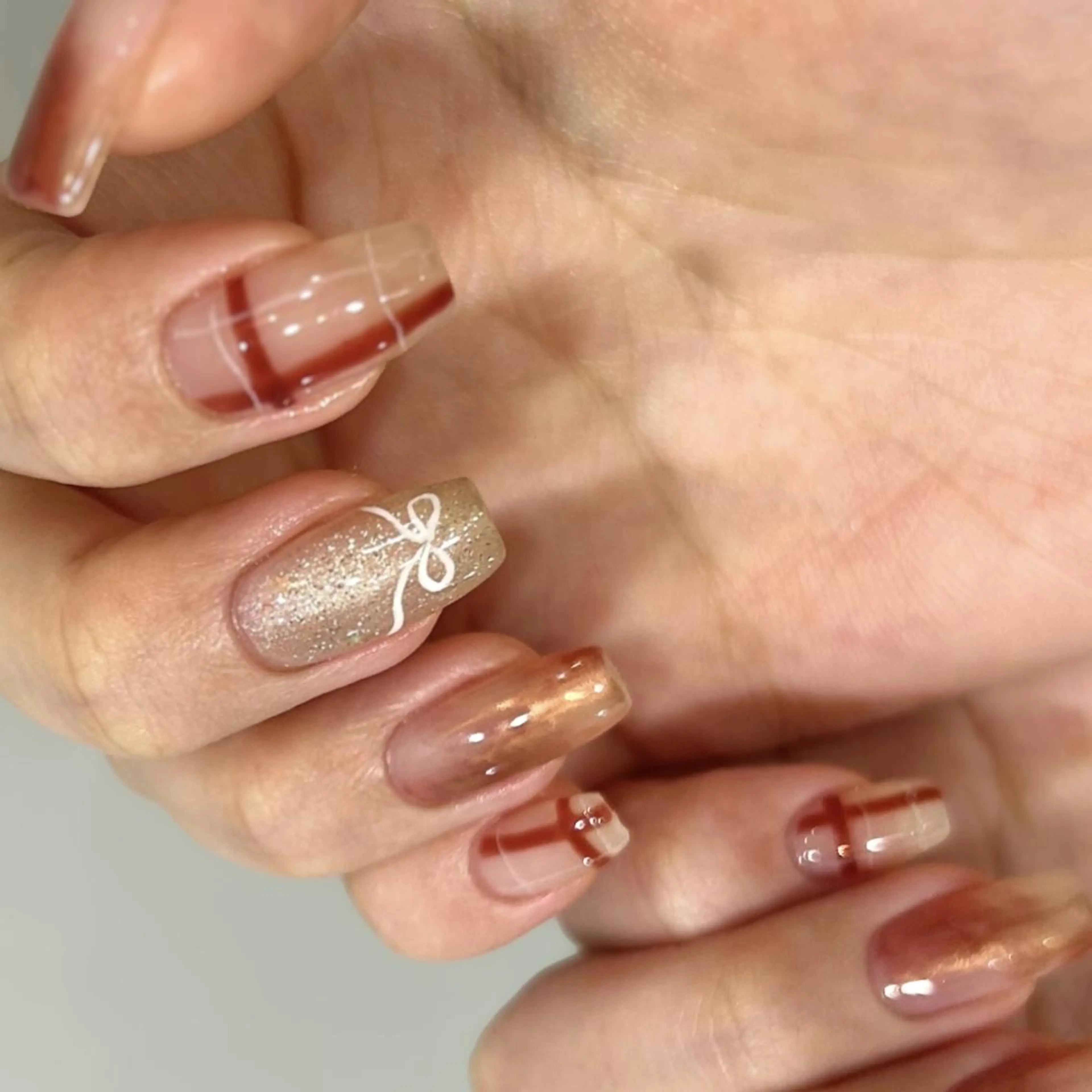 ミディアム ハンドネイル 大阪/堀江ニュアンス KANONのネイルデザイン