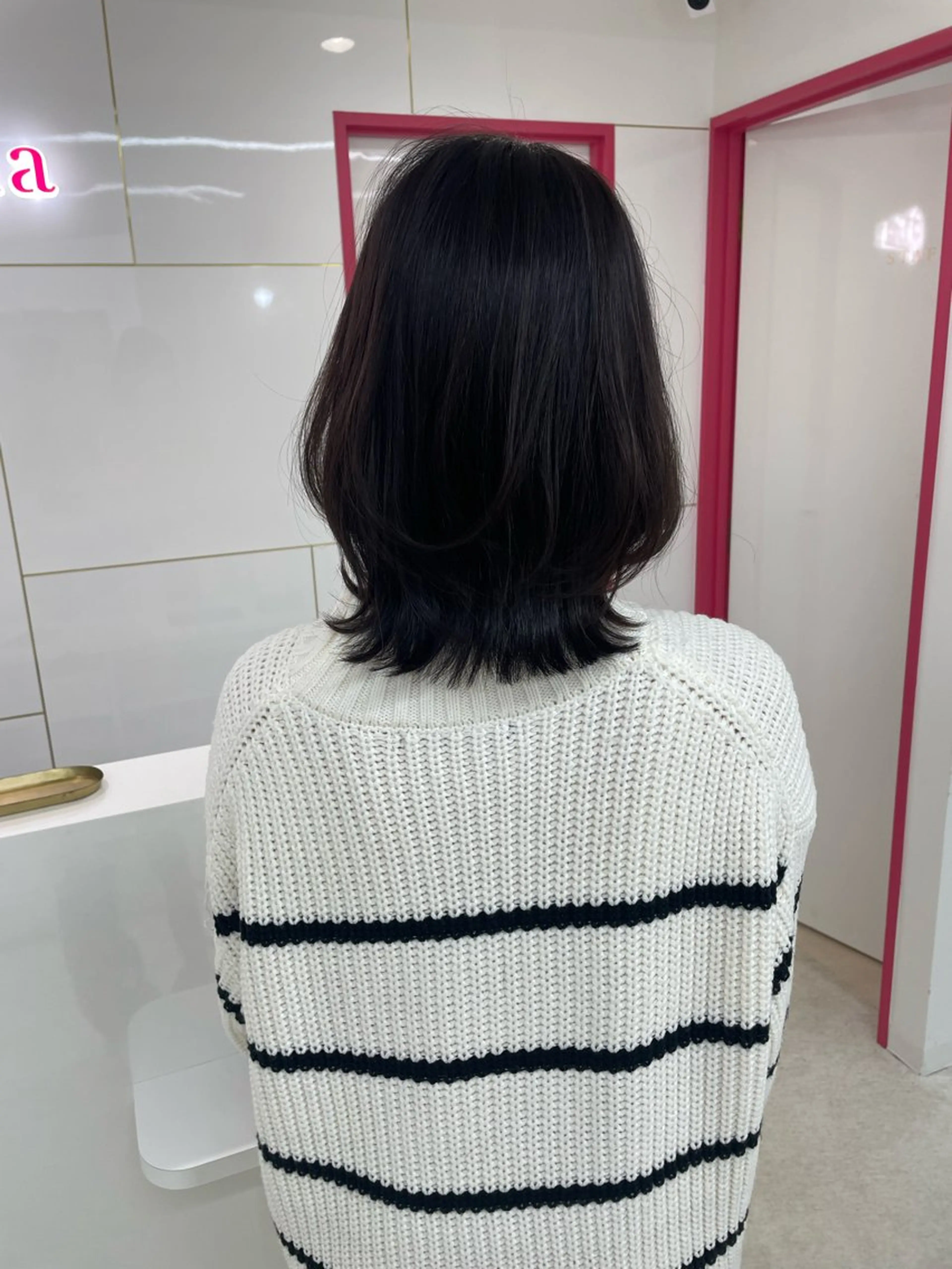 ミディアム カラー カット ヘアカラー トリートメント 冨木 雄斗のヘアスタイル