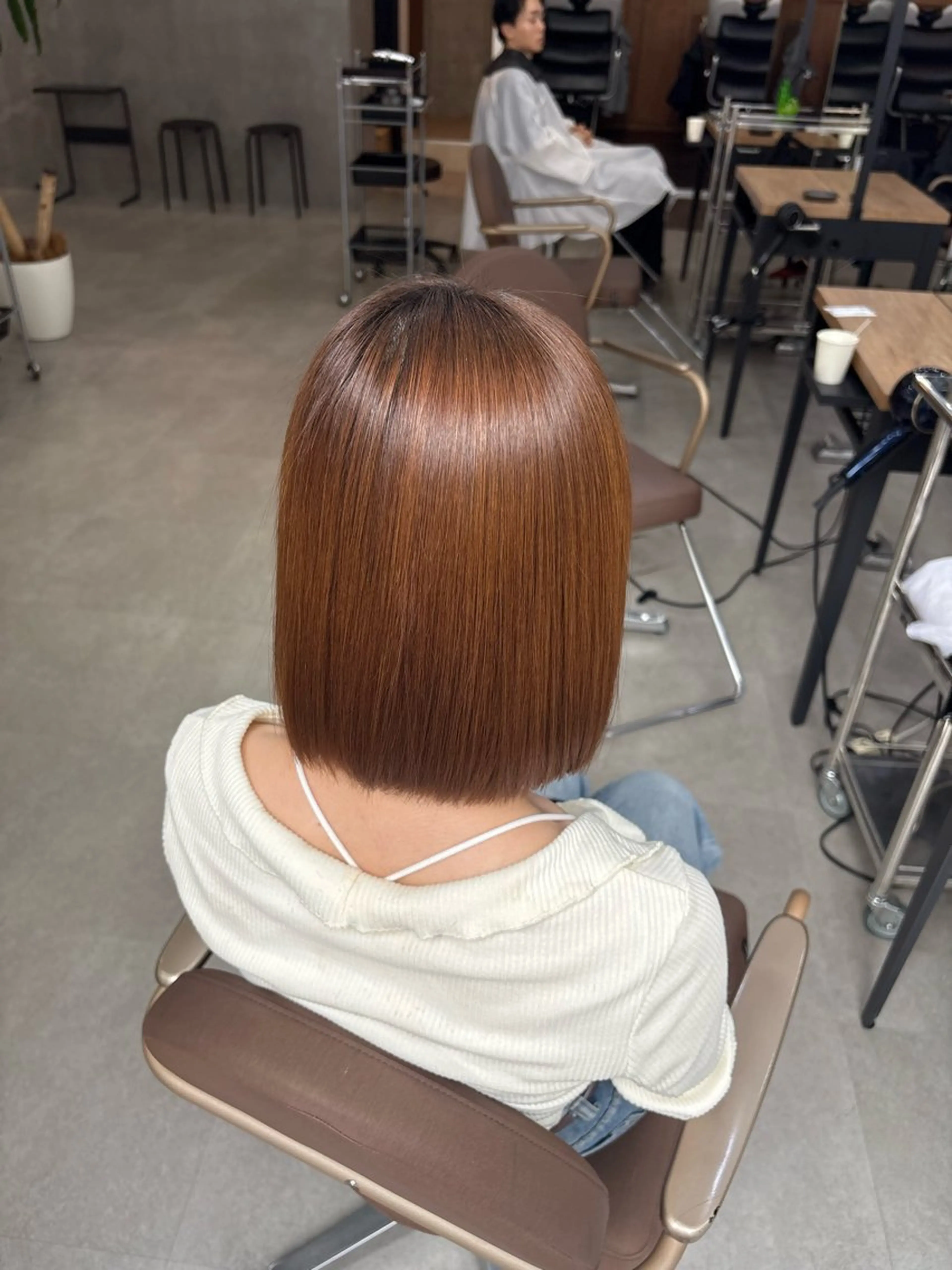 ショート カット 縮毛矯正 髪質改善／縮毛矯正 関根青葉のヘアスタイル