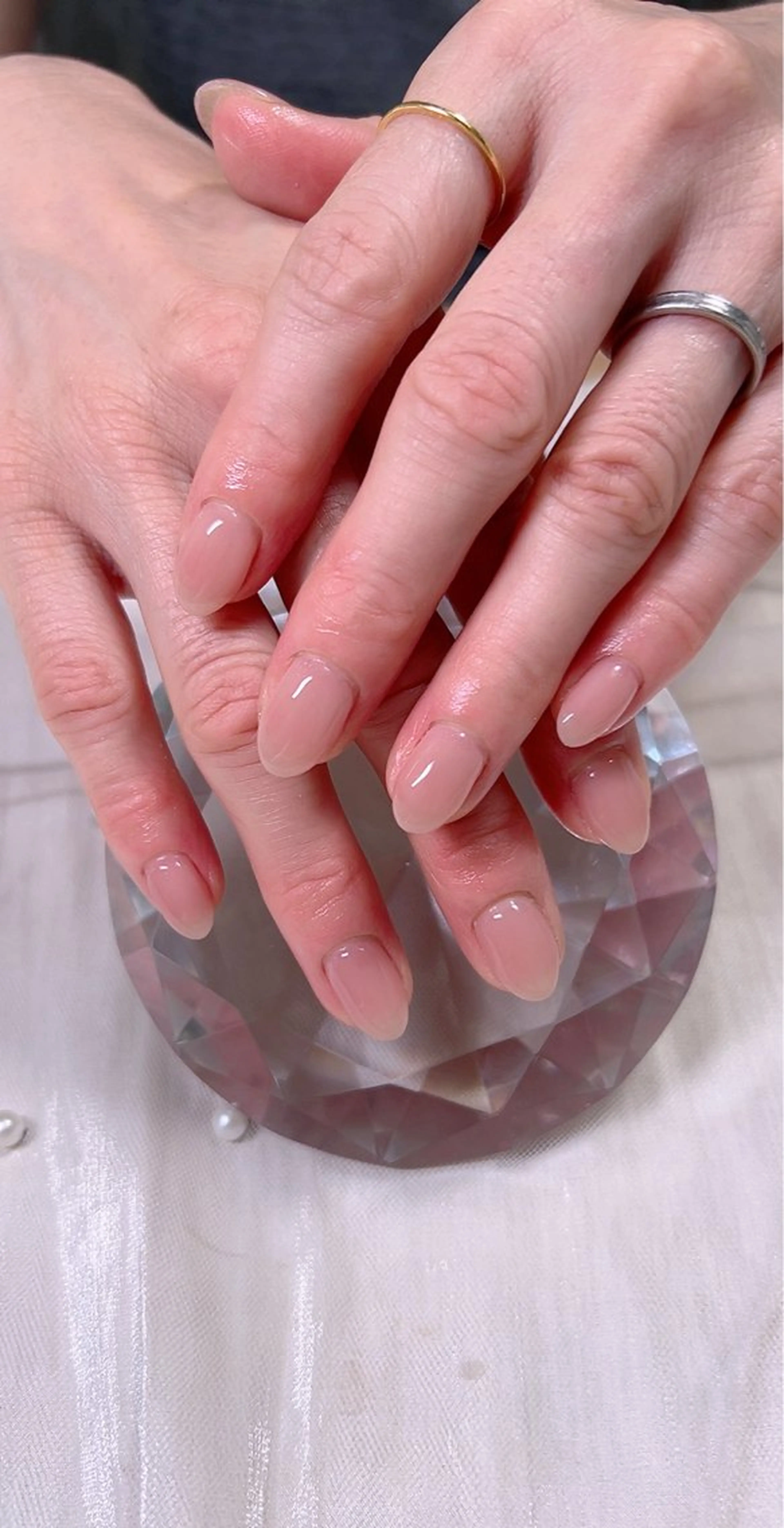 ネイル クリアネイル オフィスネイル ワンカラーネイル ショートネイル シンプルネイル Cute Tips nailのネイルデザイン