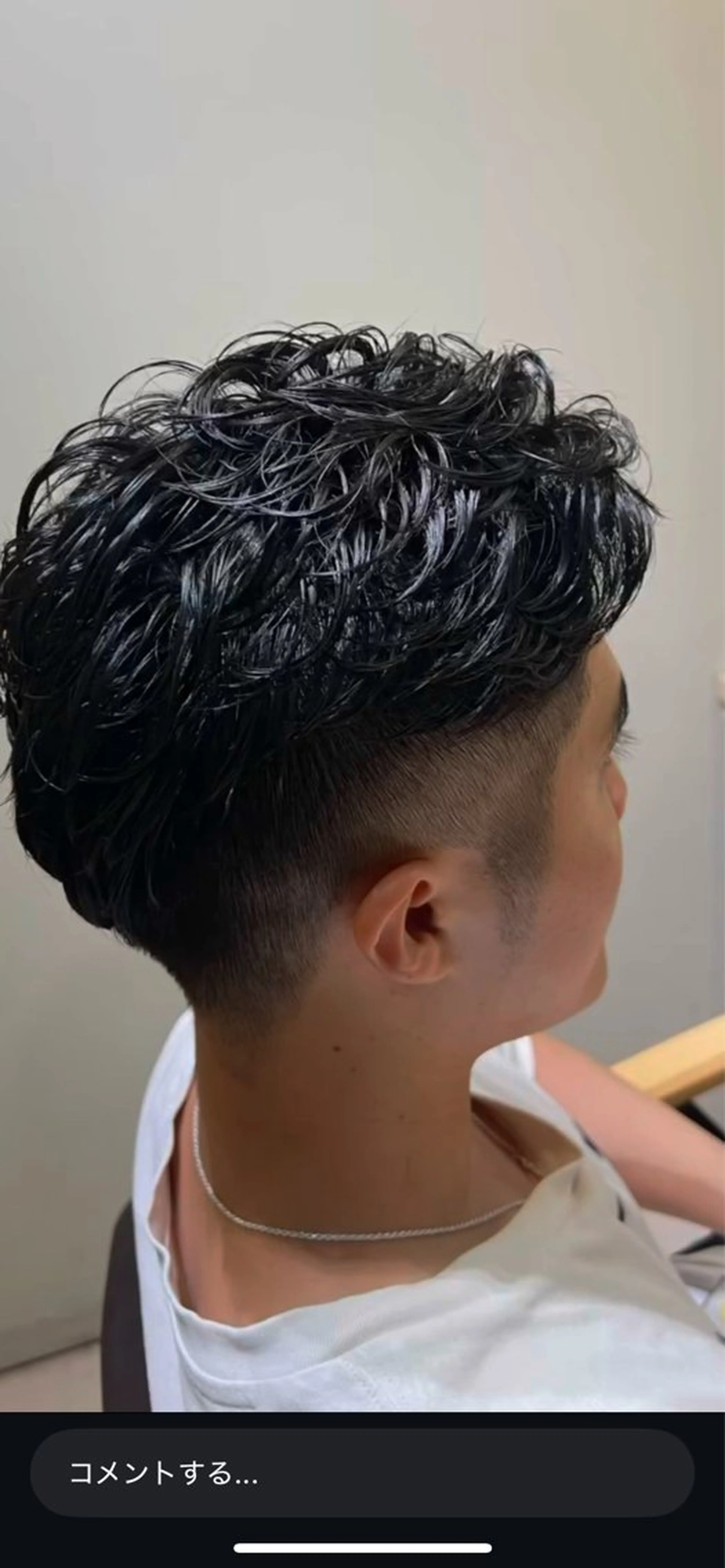 ショート パーマ メンズ オールバック メンズパーマ カット パーマ メンズパーマ特化型 ✂️Yusuke✂️のヘアスタイル