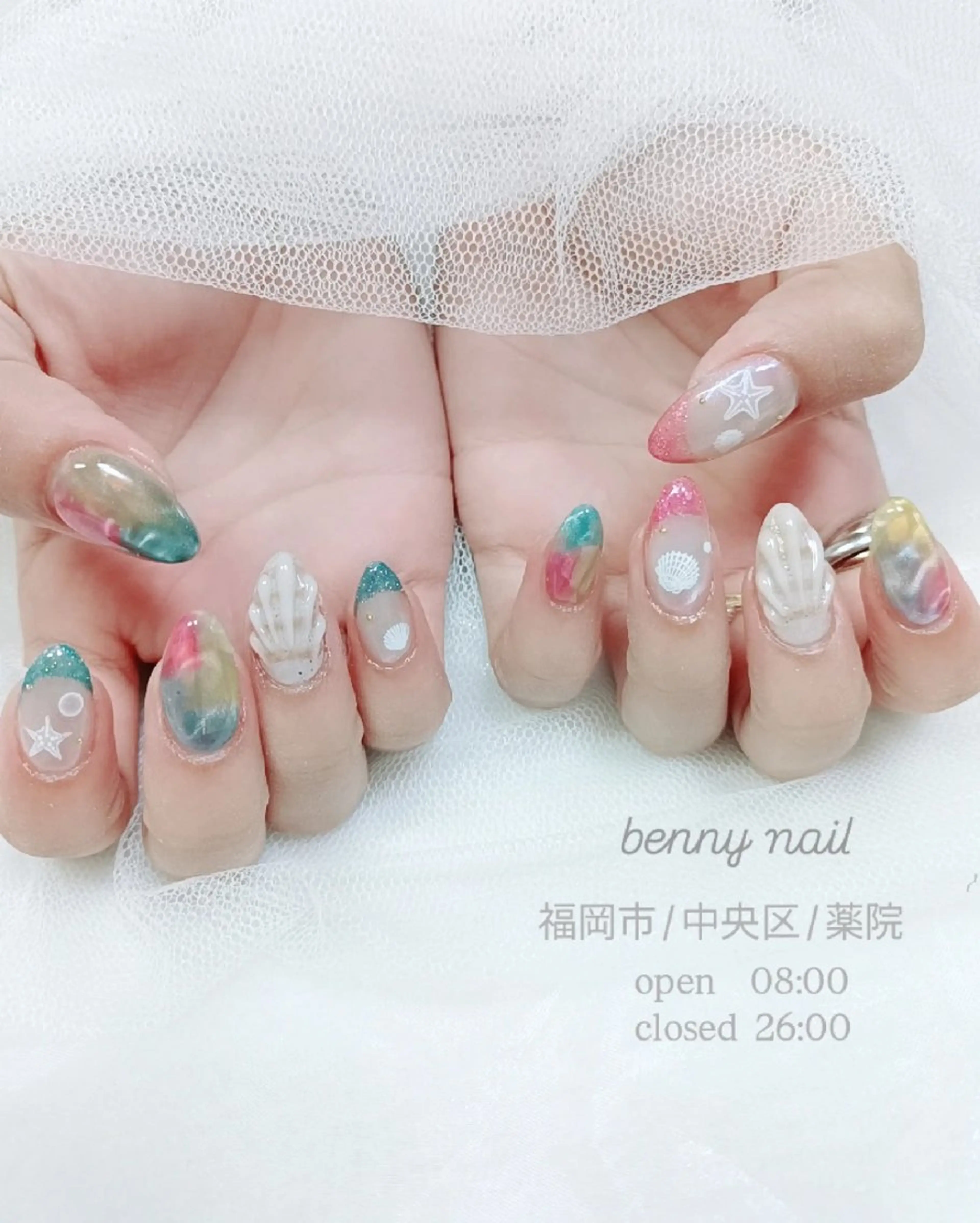 ネイル 最終受付23時半 benny nailのネイルデザイン