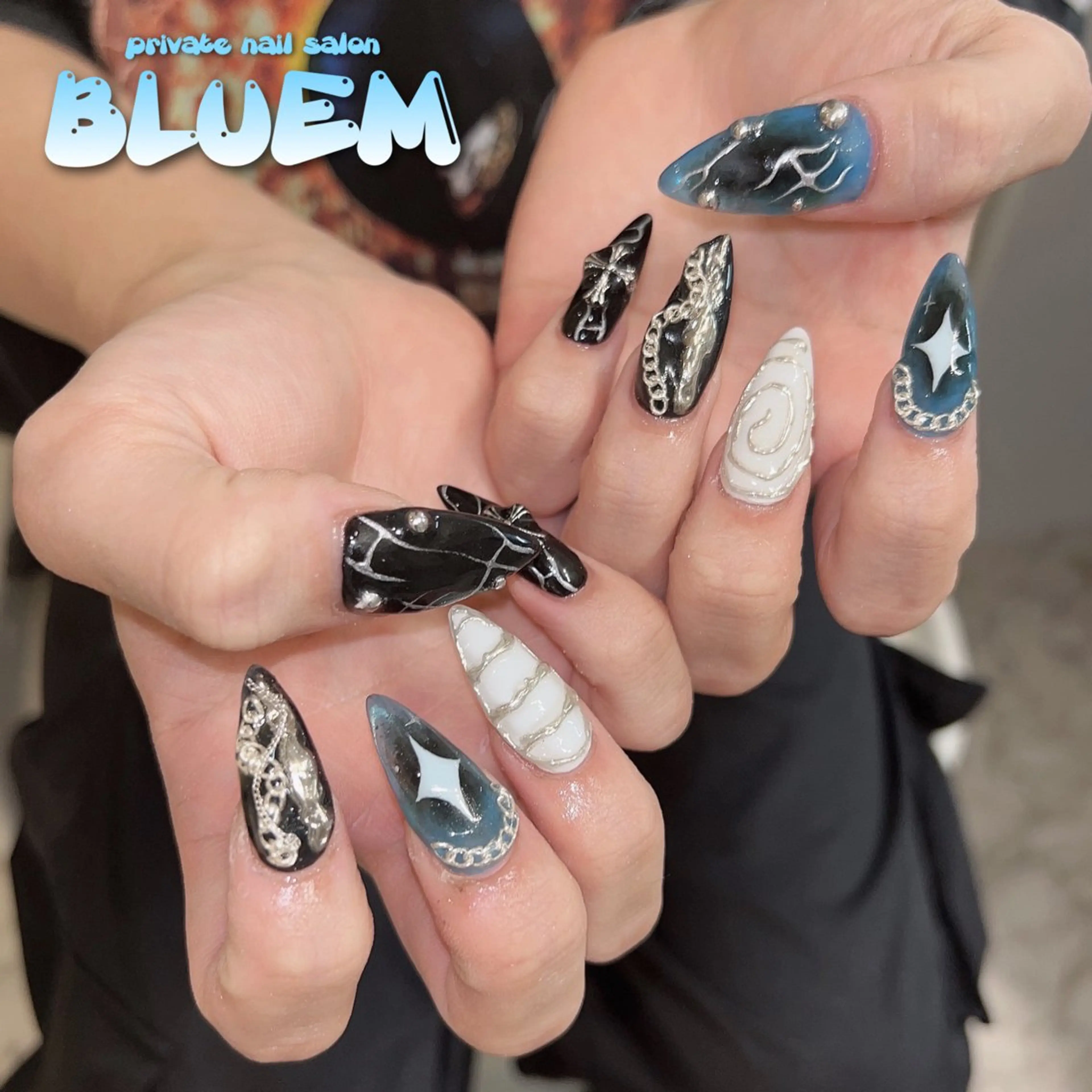 ネイル ハンドネイル BLUEM なな🐶のネイルデザイン