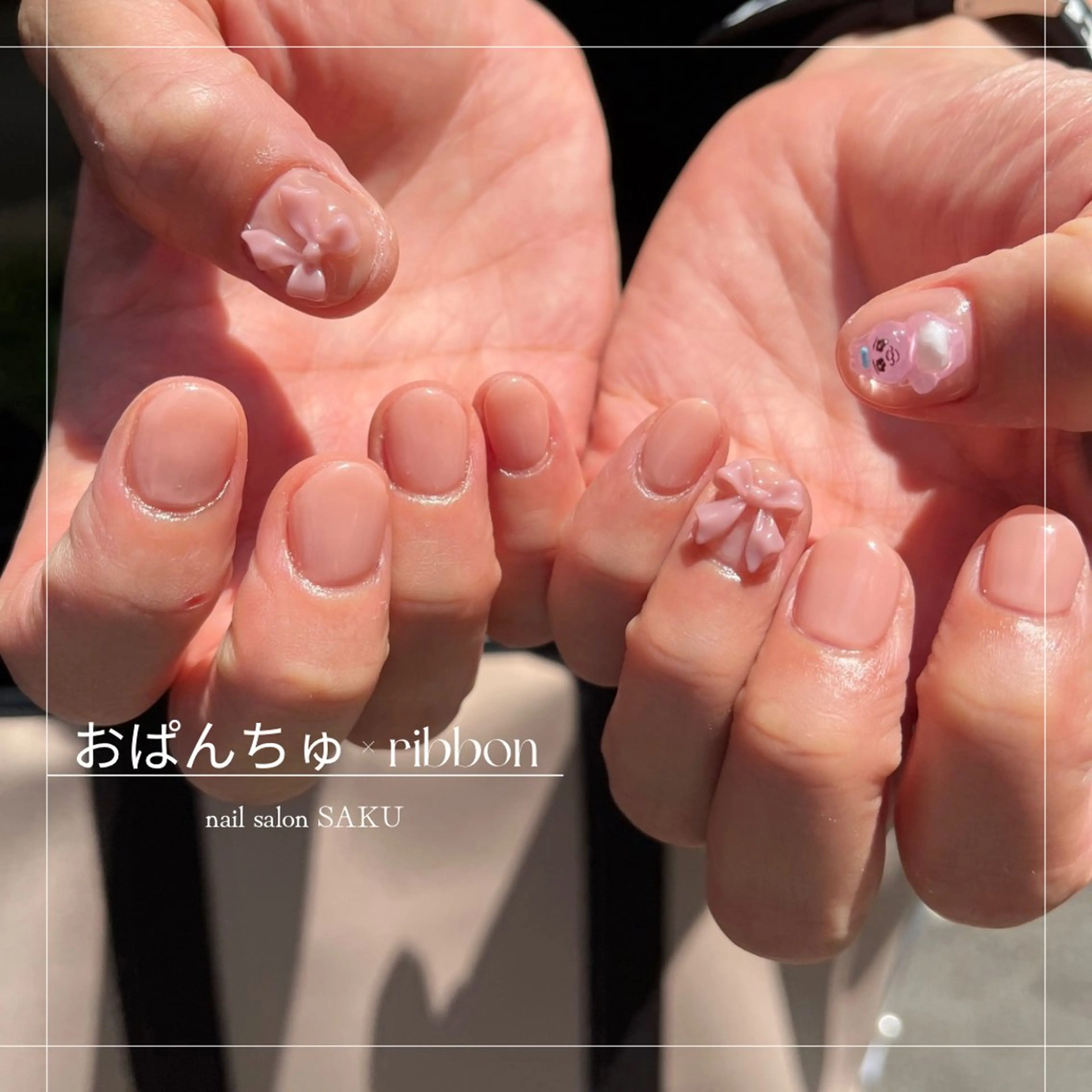 ネイル ニュアンスネイル シンプルネイル ハンドネイル SAKU nail 作島茜のネイルデザイン