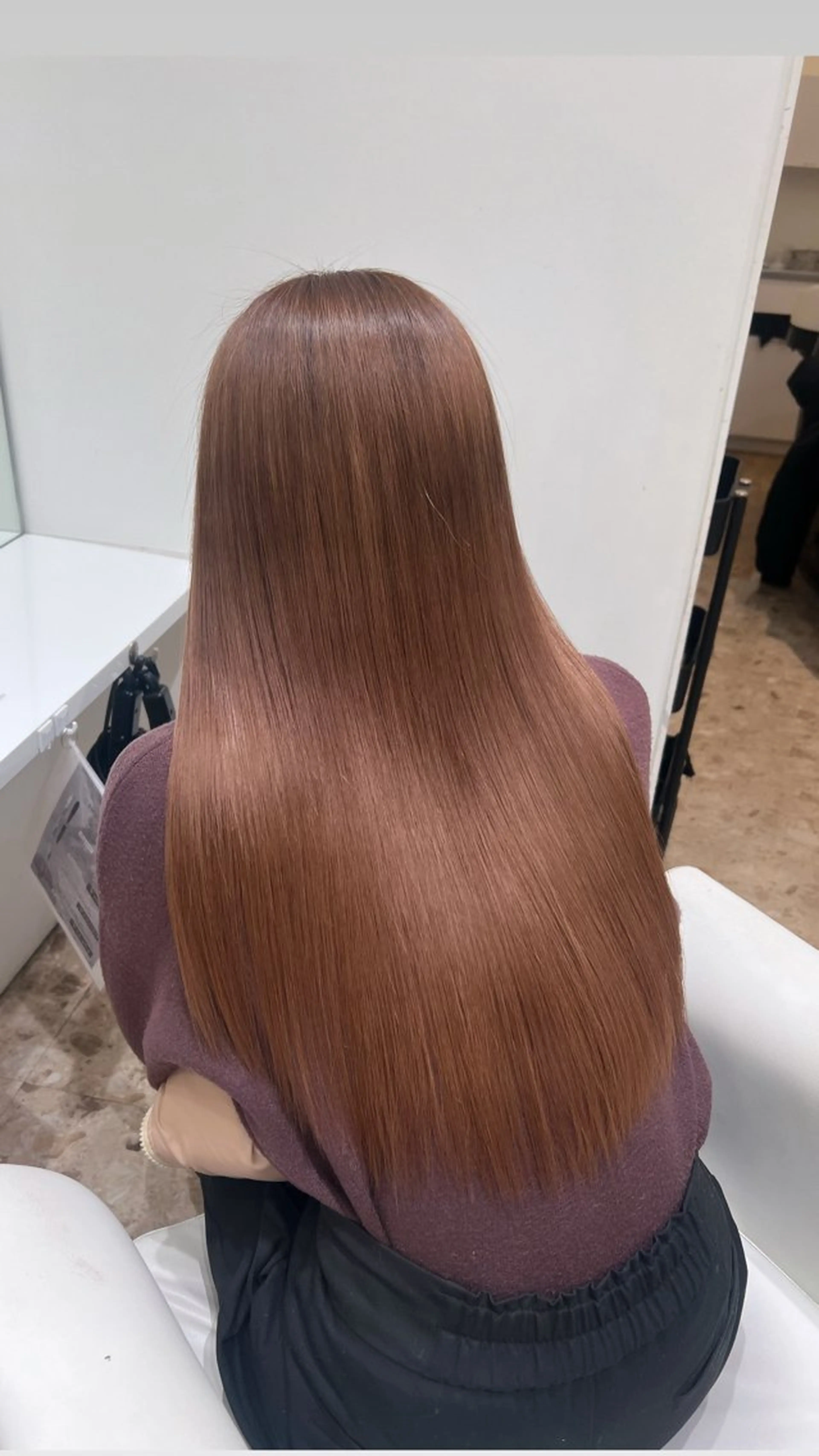 ロング 髪質改善 トリートメント レイヤーカット┊ 透 明感カラー┊ YUIのヘアスタイル