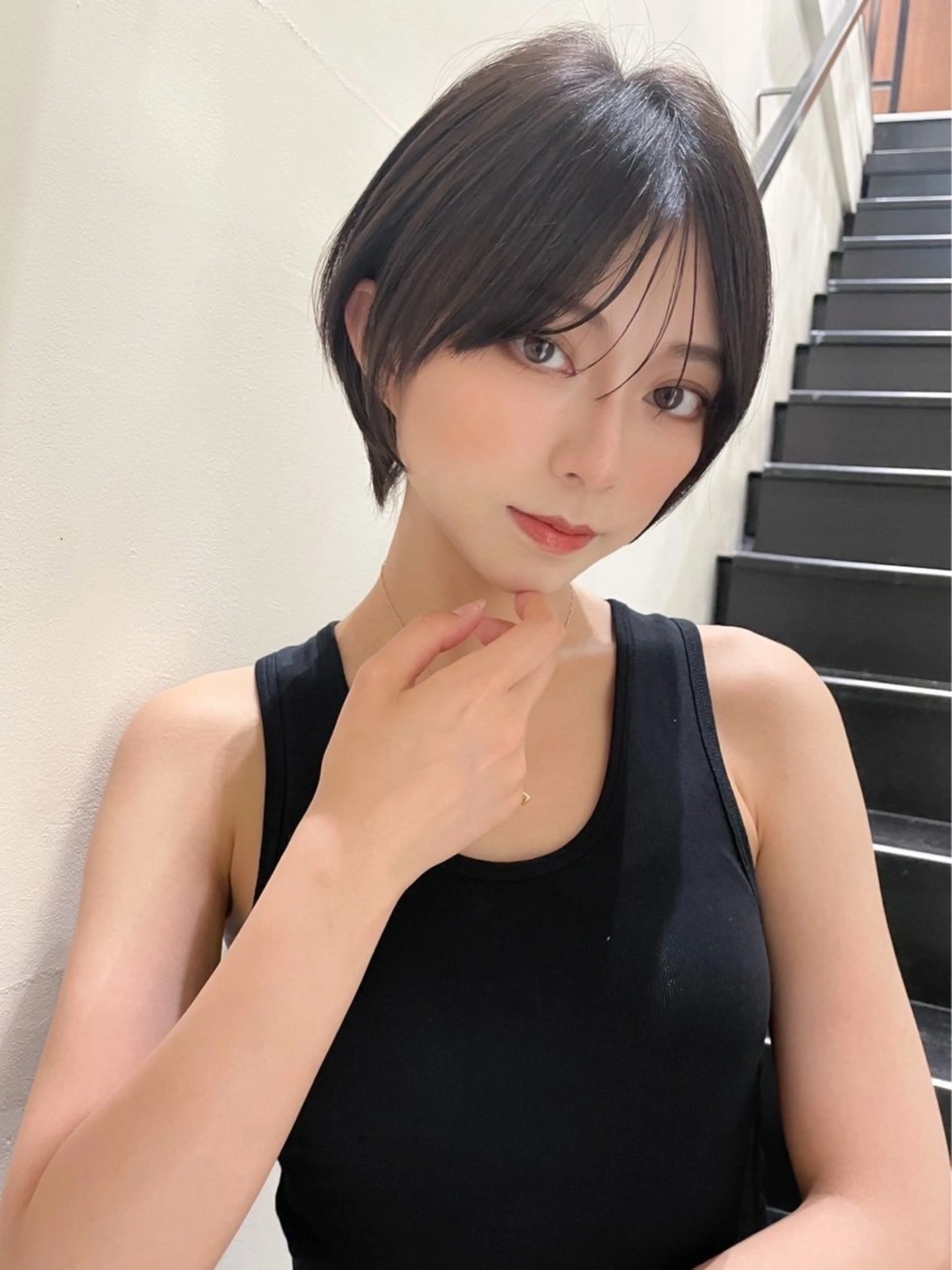 ショート カラー ダークグレー ダークグレージュ グレージュ 🌈透明感カラー🌈 🌟吉田祐介🌟のヘアスタイル