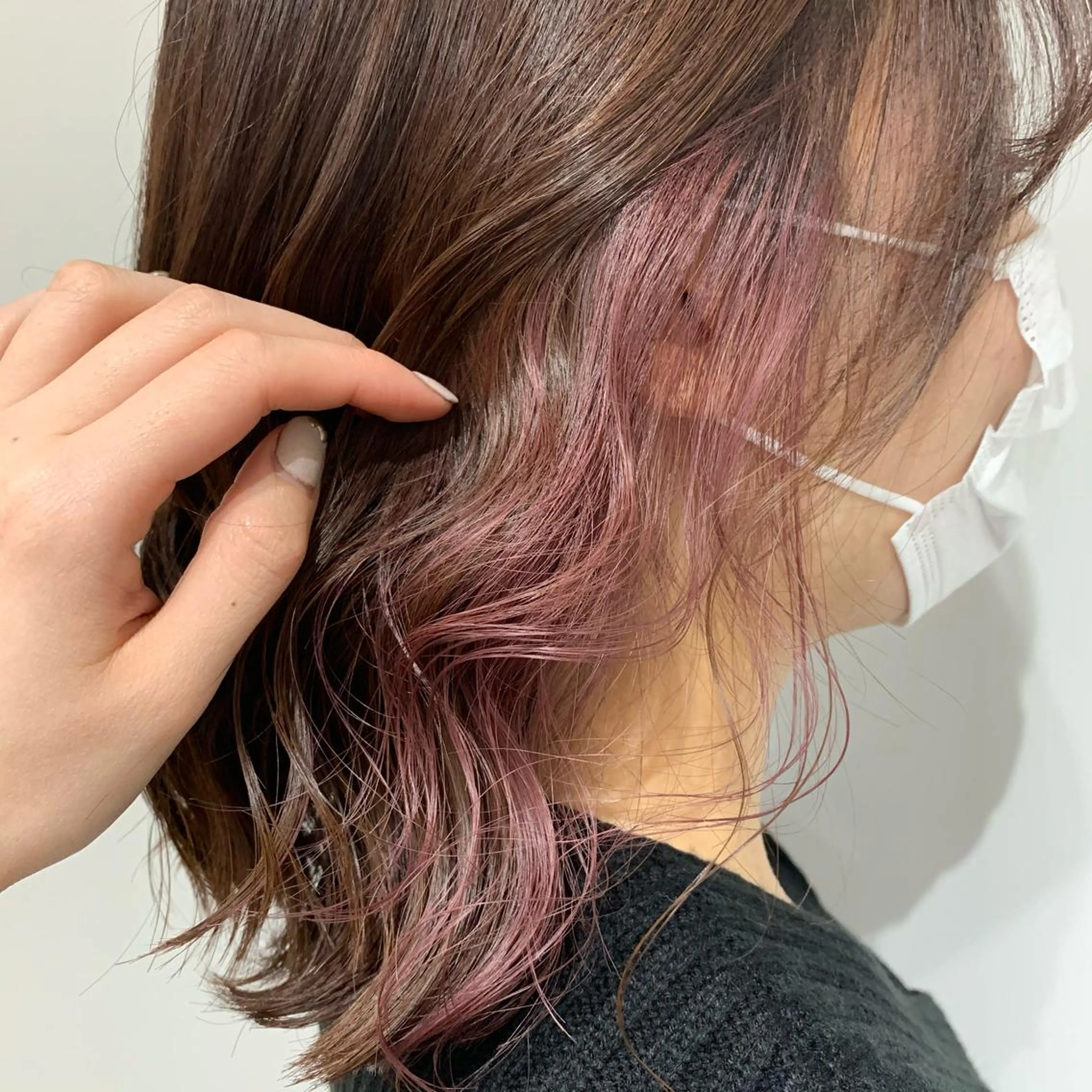 セミロング カラー 田中 優衣のヘアスタイル