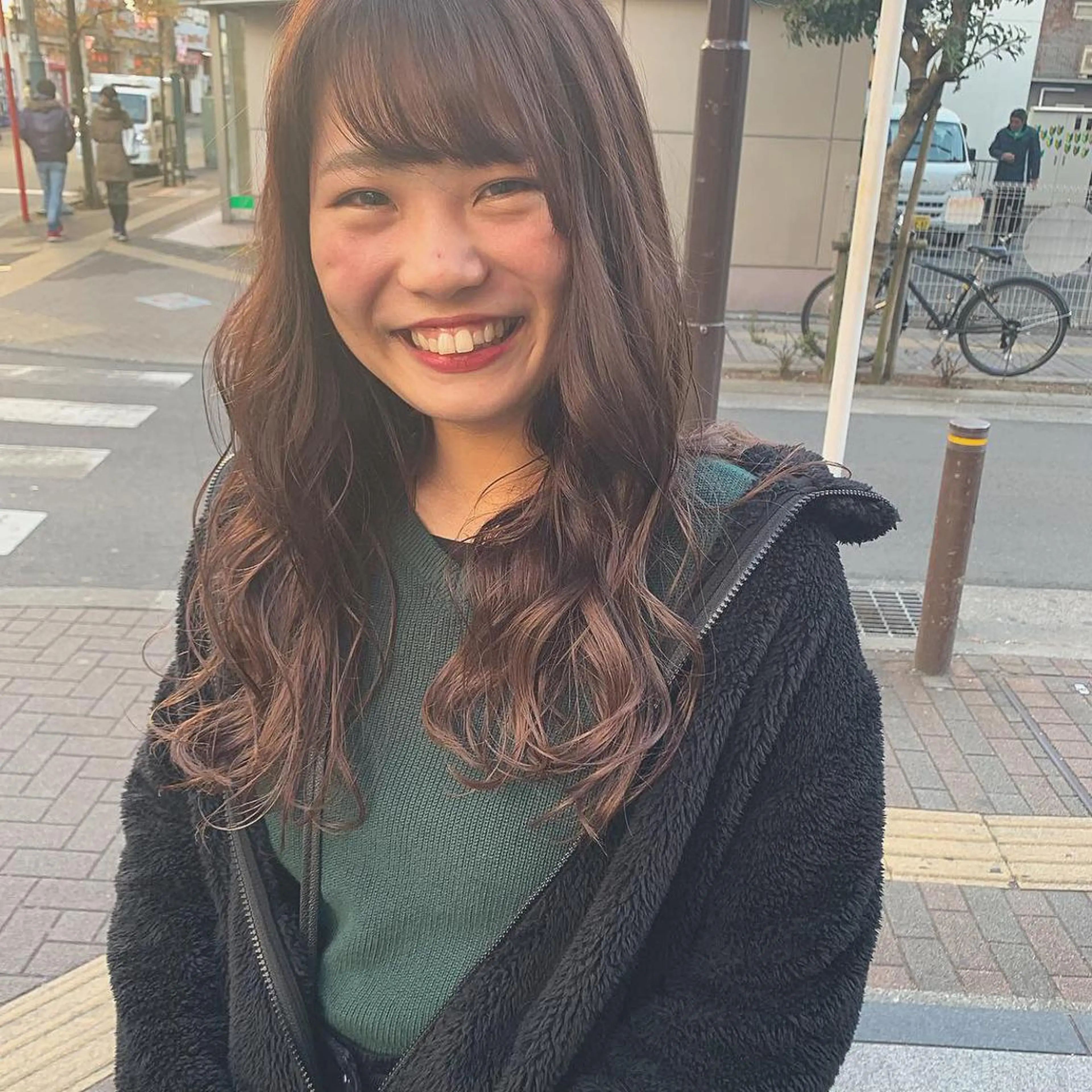 ロング カラー パープルカラー AMI ウルフパーマ/メンズのヘアスタイル