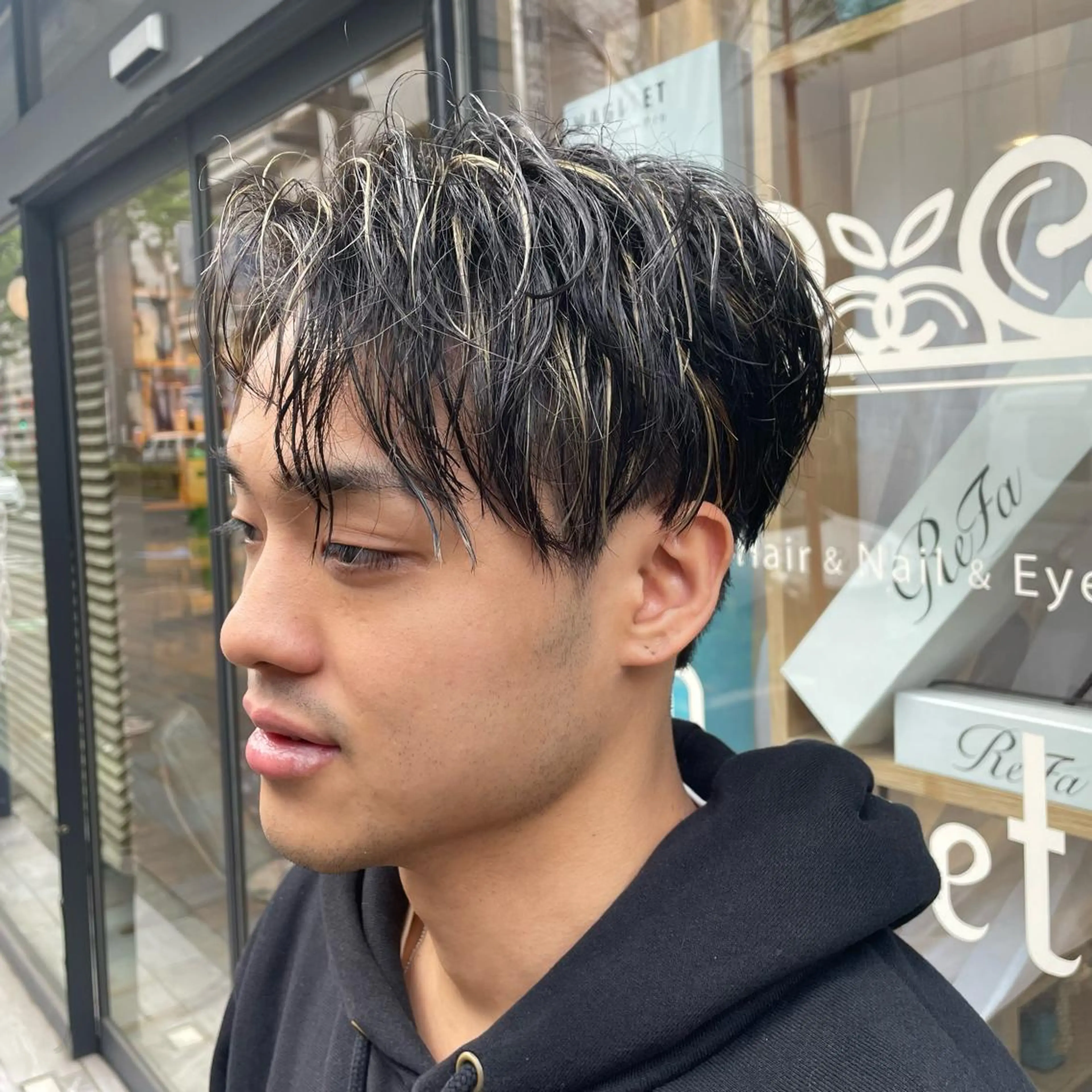 ショート パーマ メンズ カット ヘアカラー すげさやか ✨メンズカットパーマのヘアスタイル