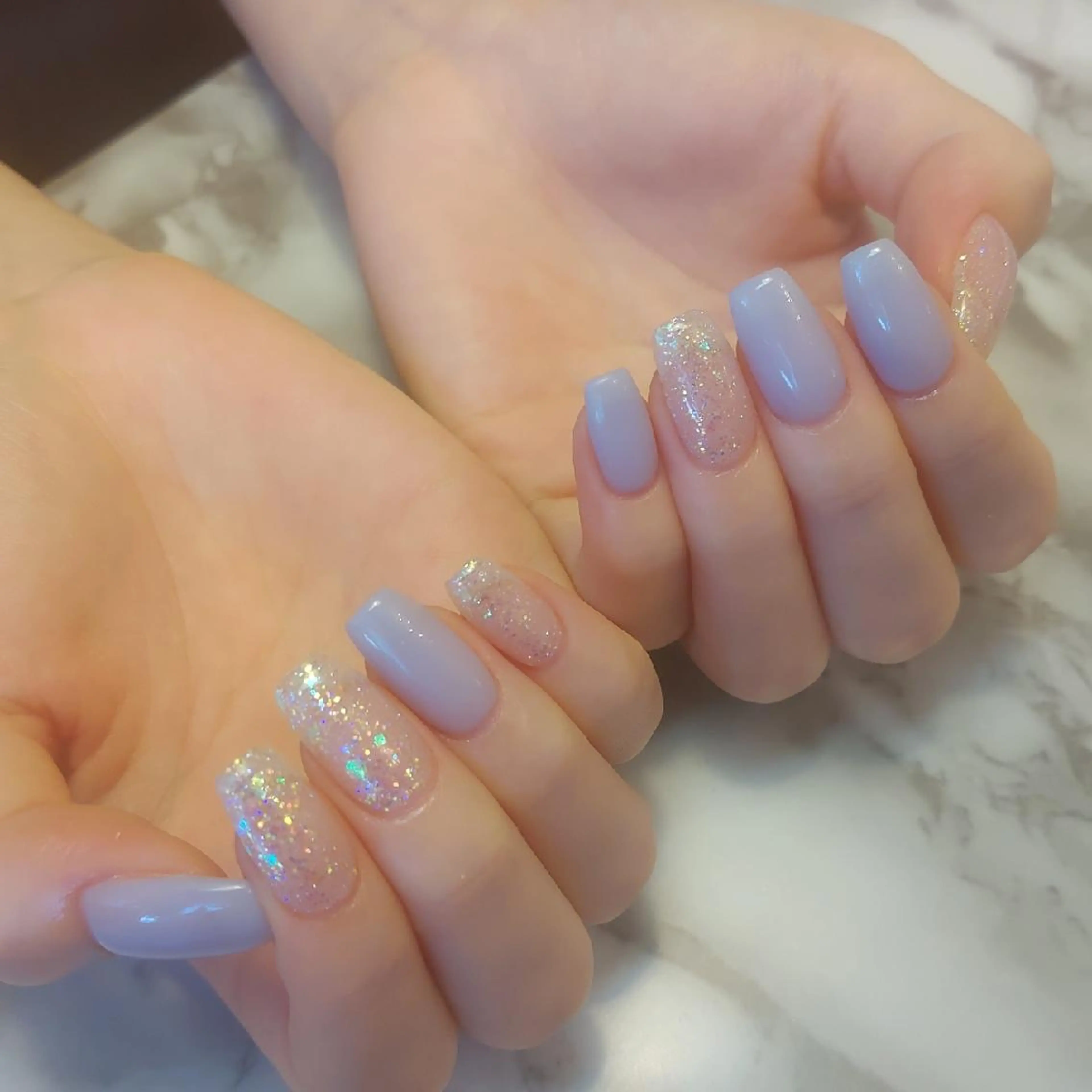 ネイル ラメ(グリッター) ジェヌインネイル 河内のネイルデザイン