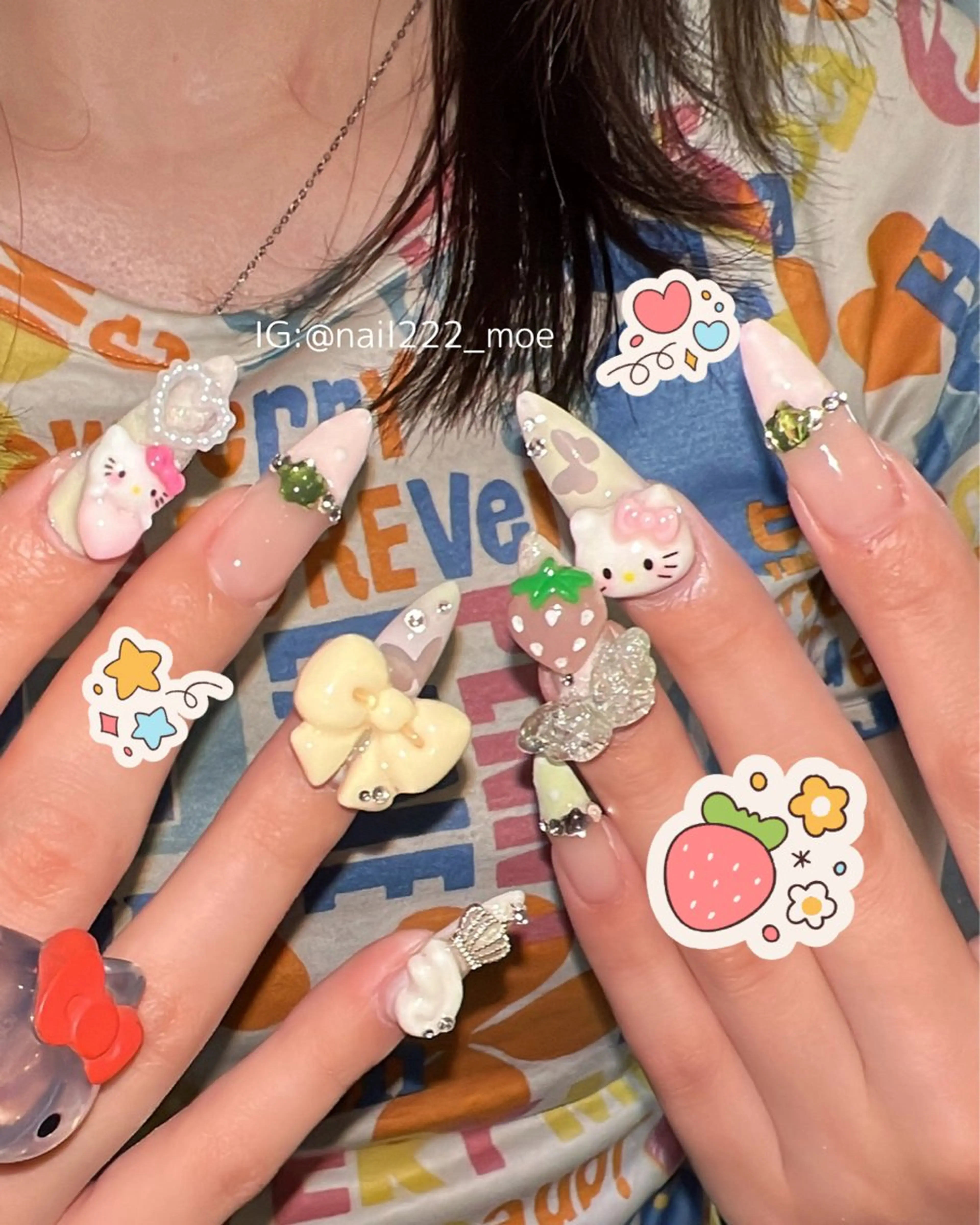 ネイル ハンドネイル ⟡.*222⋰˚☆ MöEのネイルデザイン