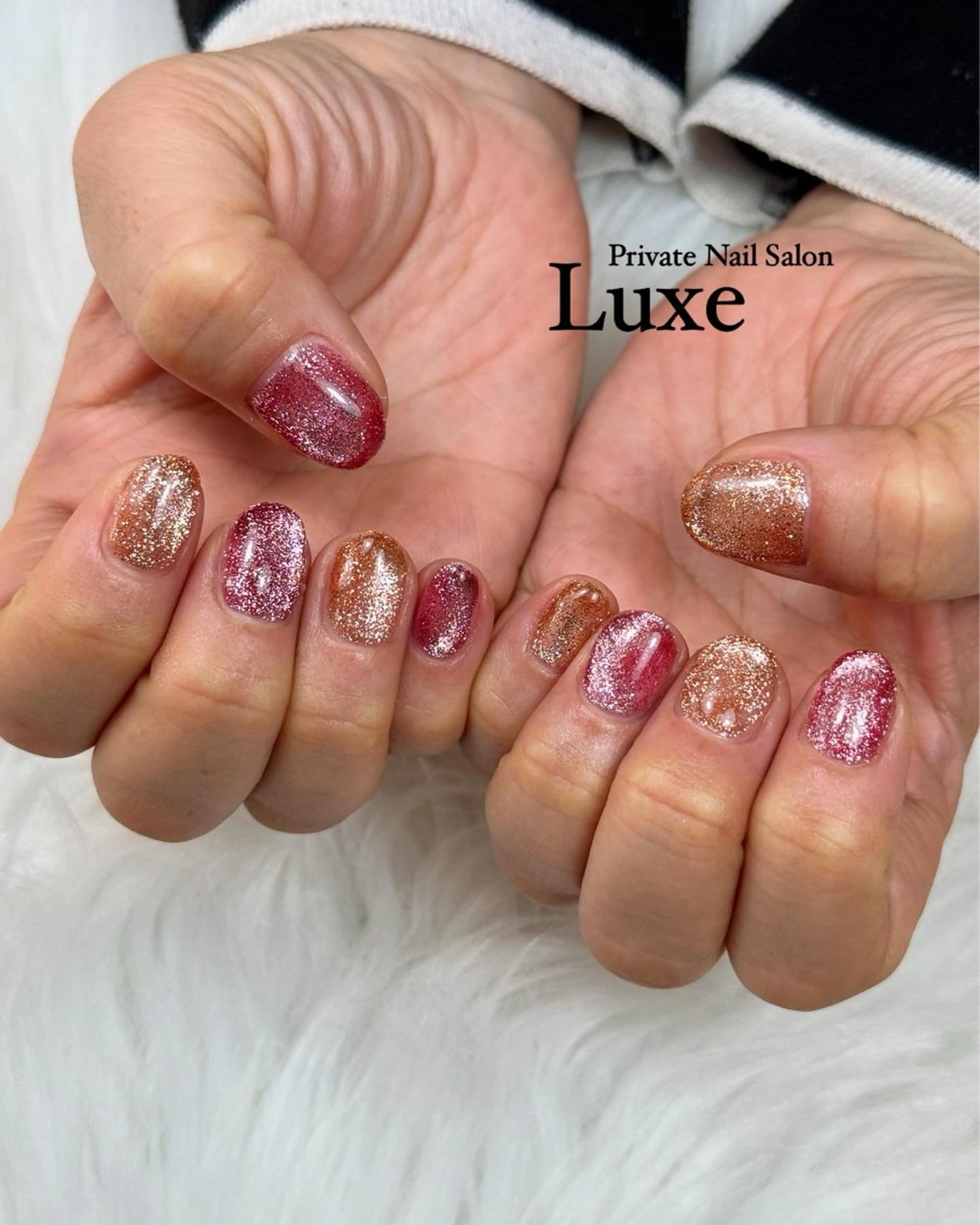 ネイル フラッシュネイル フラッシュマグ マグネットネイル Nailsalon   Luxe所属・nail salon Luxe【リュクス】のネイルデザイン