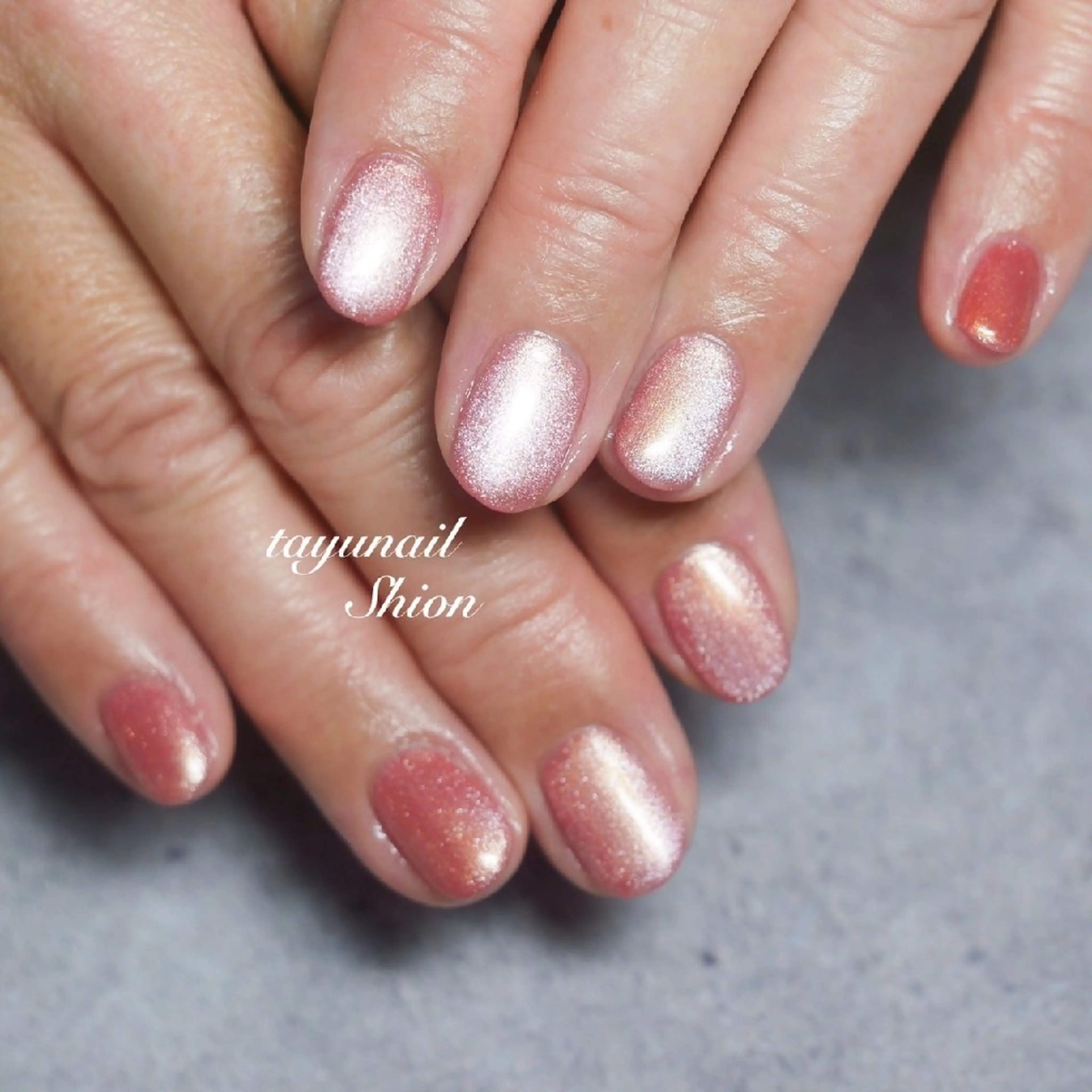 ネイル ジェルネイル マグネットネイル パラジェル 春ネイル ネイルサロン・ネイルスクール　たゆnail所属・ネイルサロン 【たゆnail】のネイルデザイン