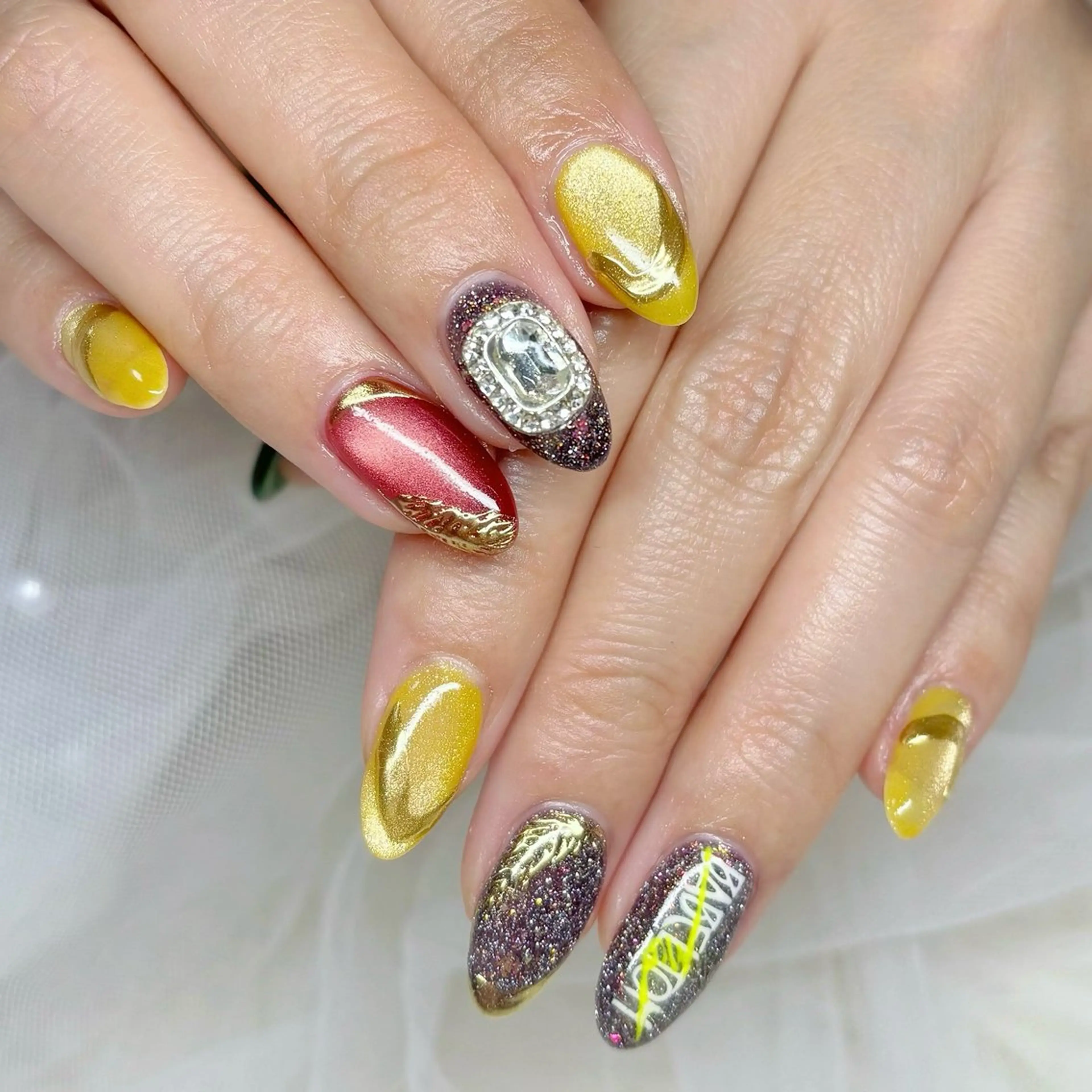 ネイル アートネイル ハンドネイル Y🩵 Jasmineのネイルデザイン