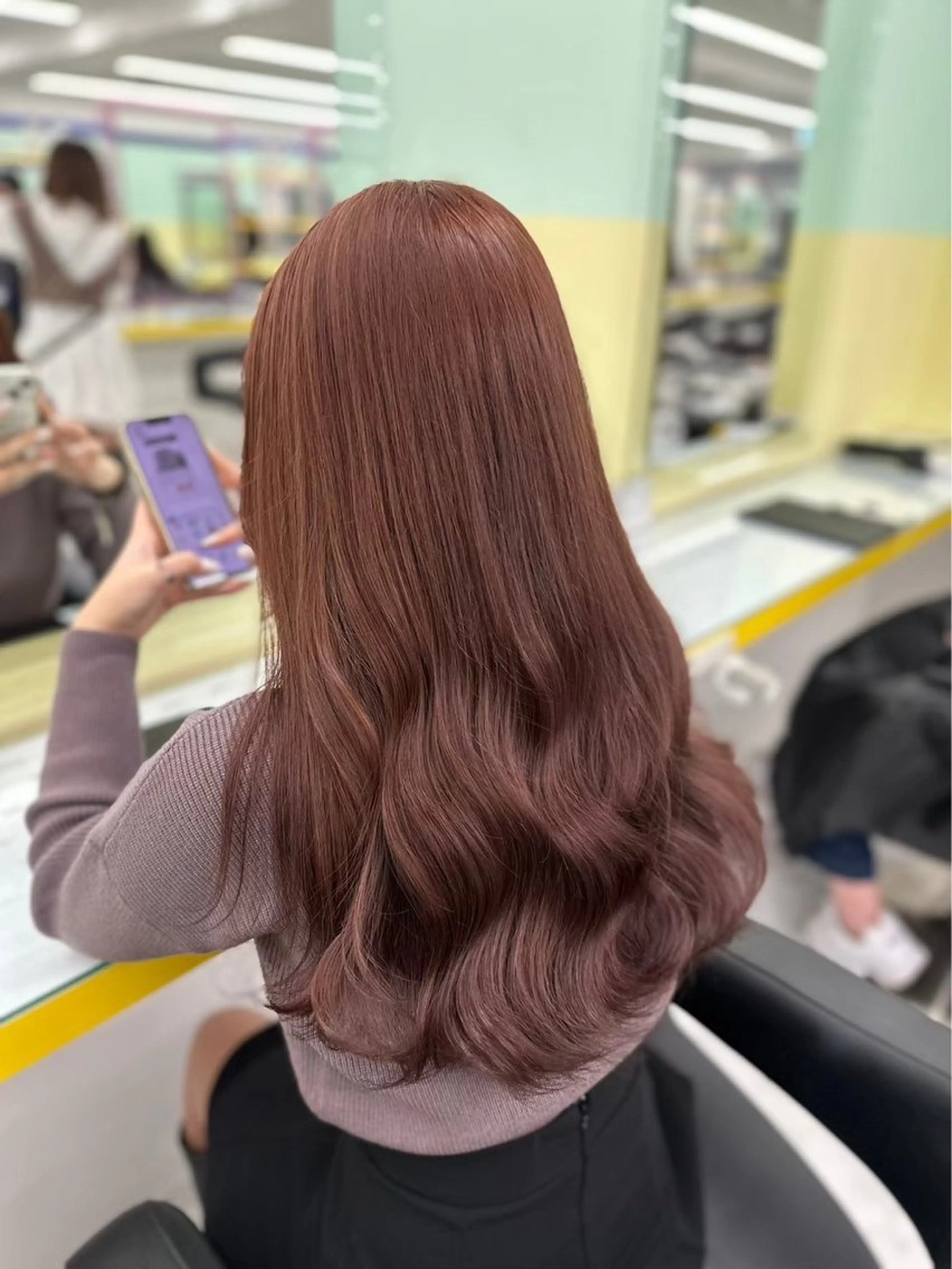 カラー ブリーチ ブリーチなしカラー 髪質改善 🍒艶髪/ヘッドスパ 🍒FUTA🍒のヘアスタイル