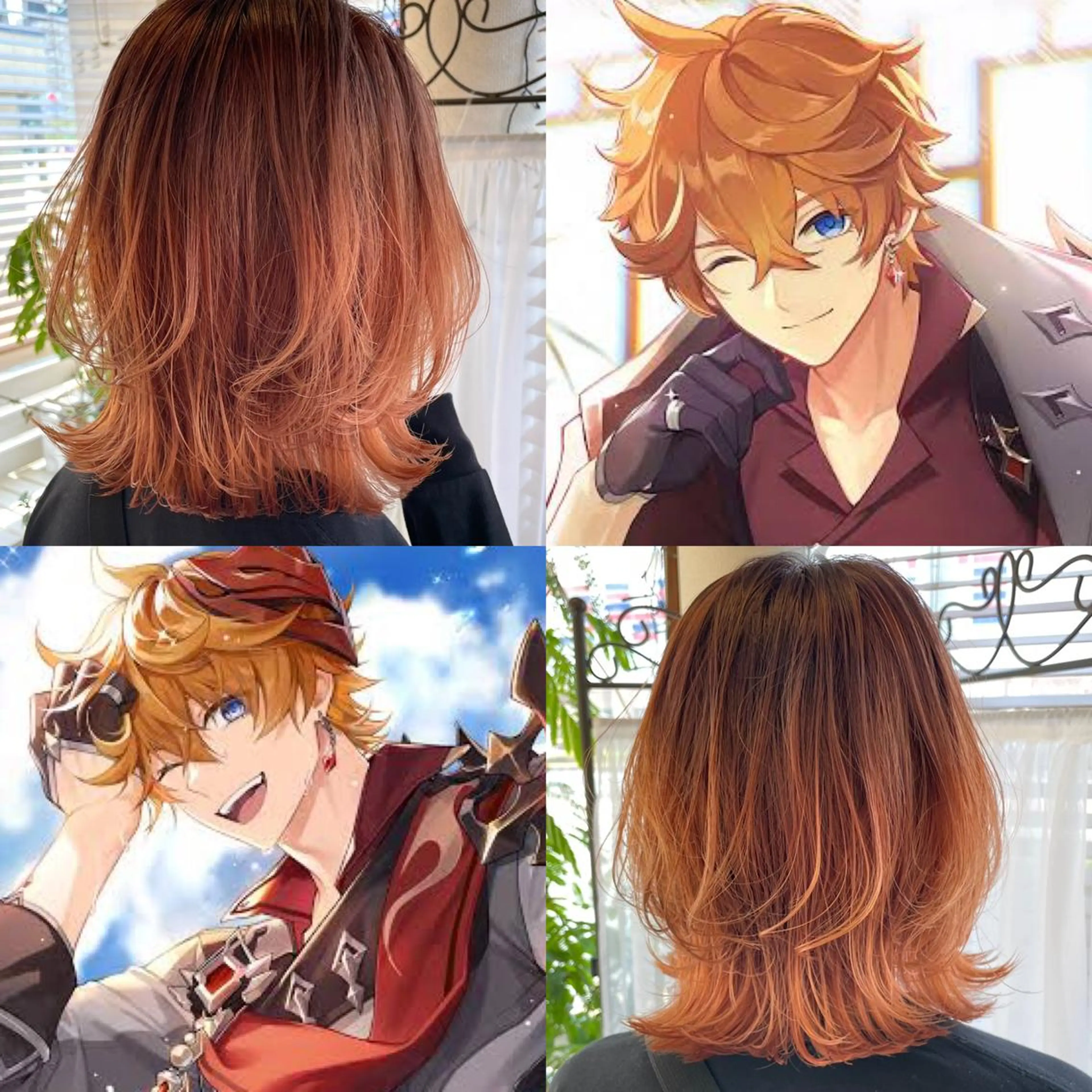 ミディアム カラー ブリーチ ケアブリーチ ダブルカラー グラデーションカラー インナーカラー 推し ブリーチ  髪質改善のヘアスタイル