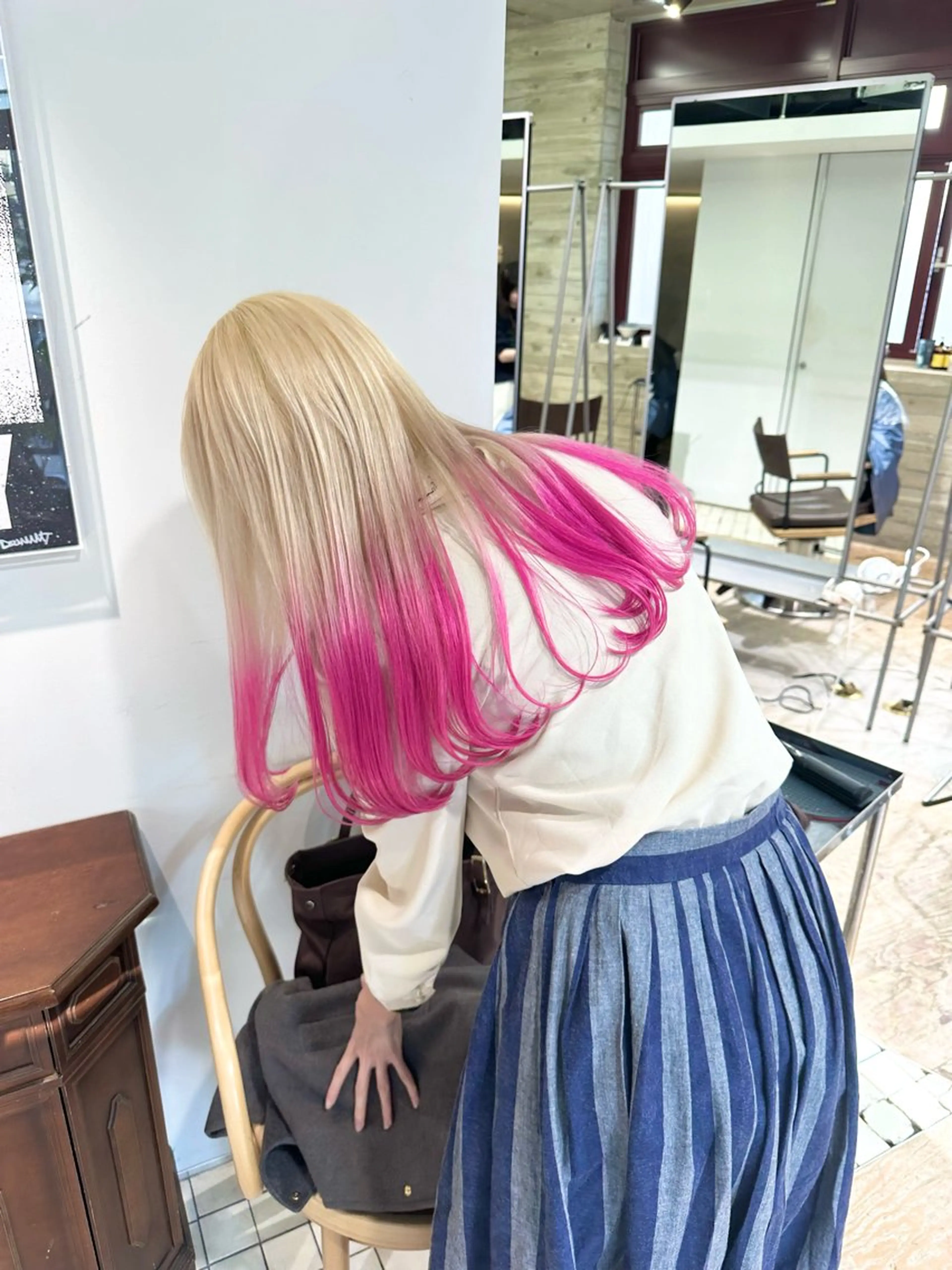 ロング カラー ヘアカラー トリートメント ヘッドスパ ヘアセット kai .のヘアスタイル