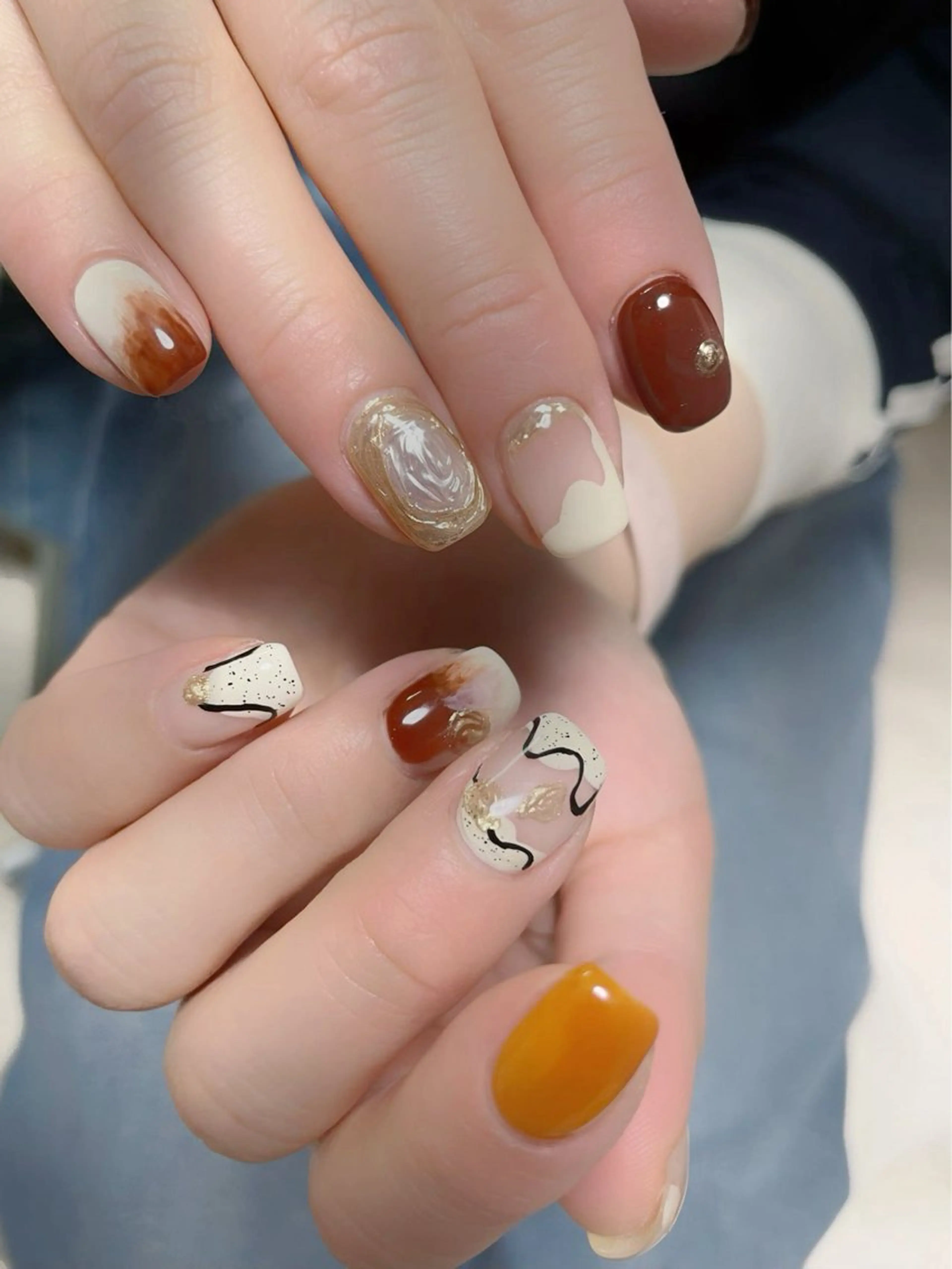 ネイル ハンドネイル 👍thumbs up nail👍のネイルデザイン