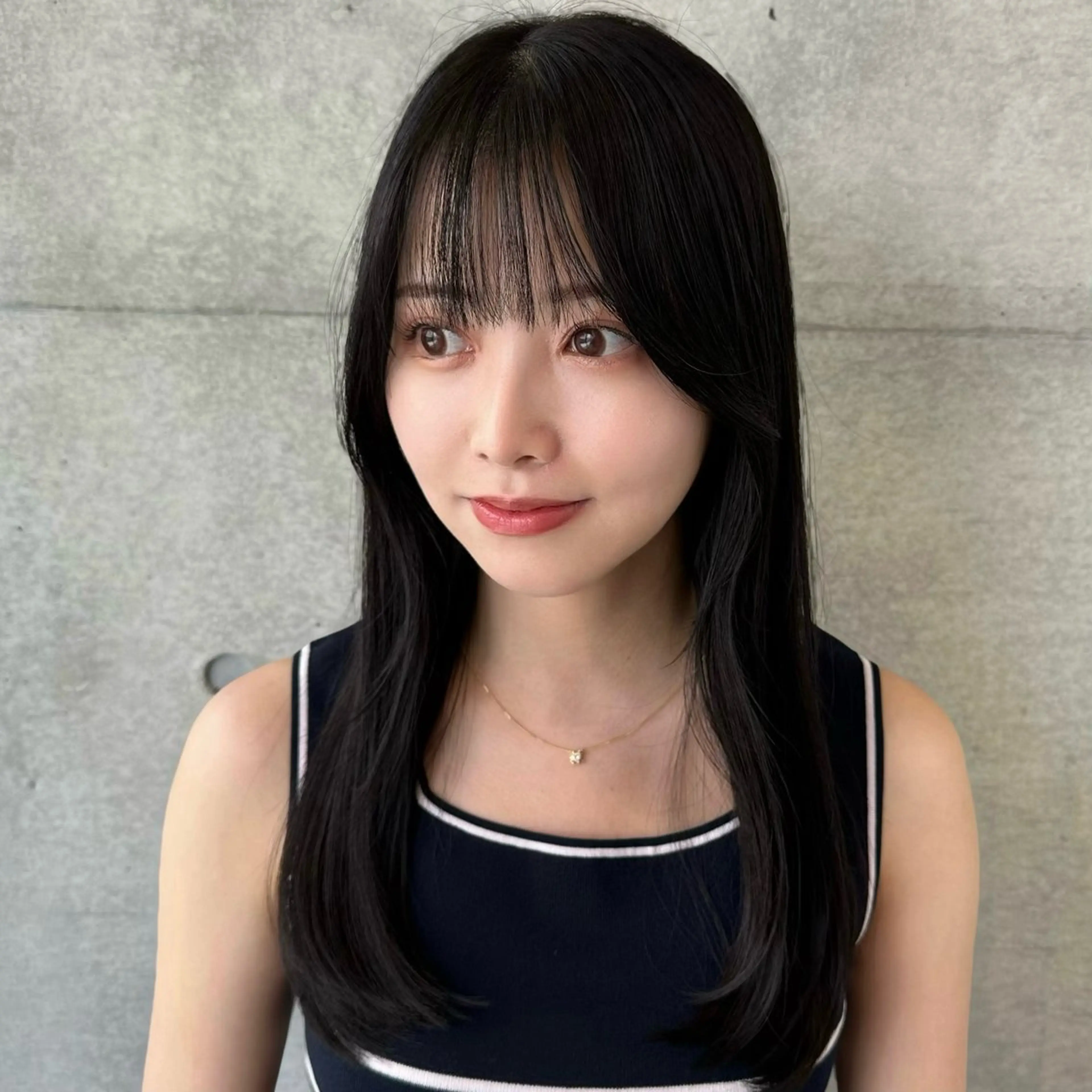 ミディアム カット ヘアカラー オシャレ髪✔️ 店長オオキアキヒロのヘアスタイル