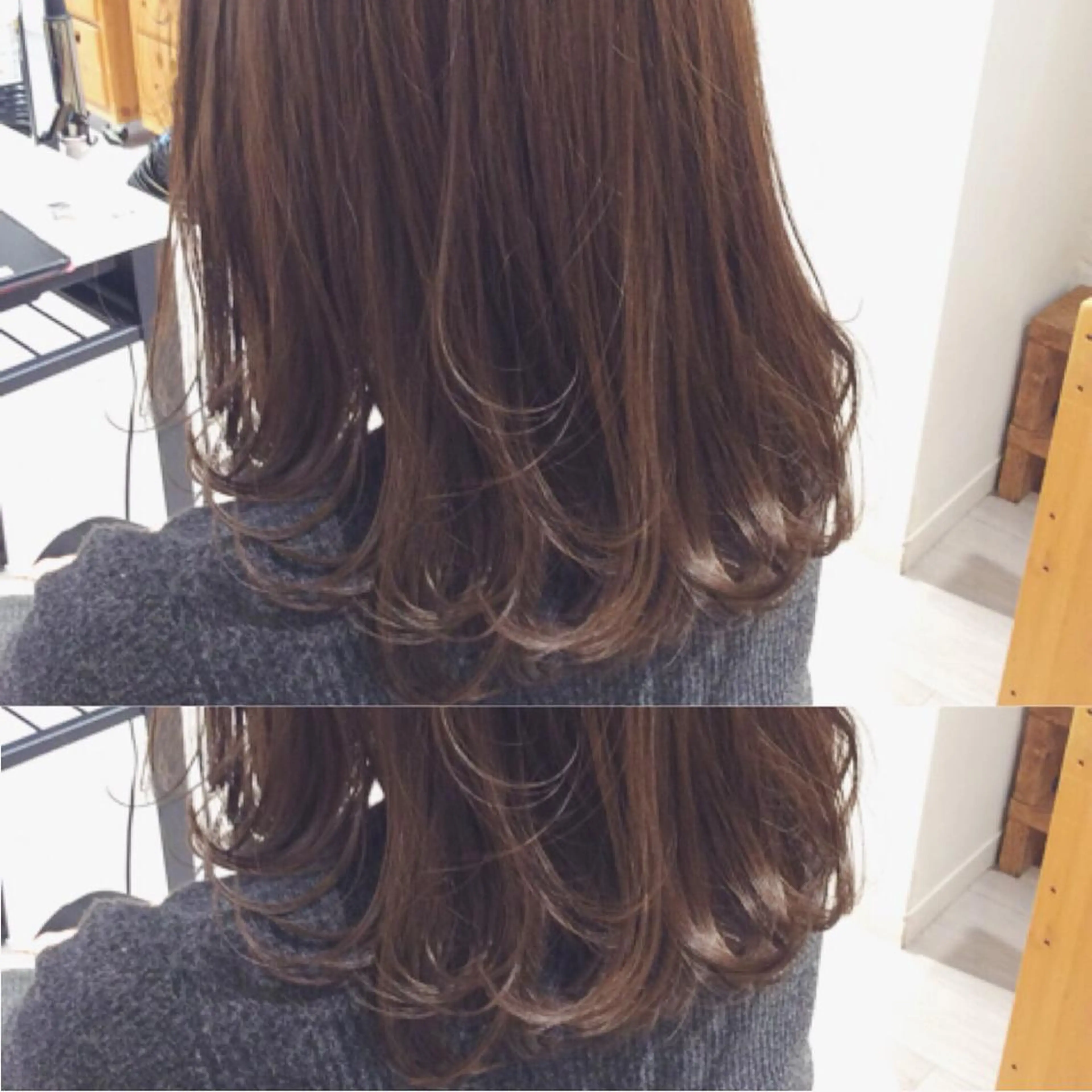 ミディアム カラー ヘアアレンジ 金子 富士のヘアスタイル