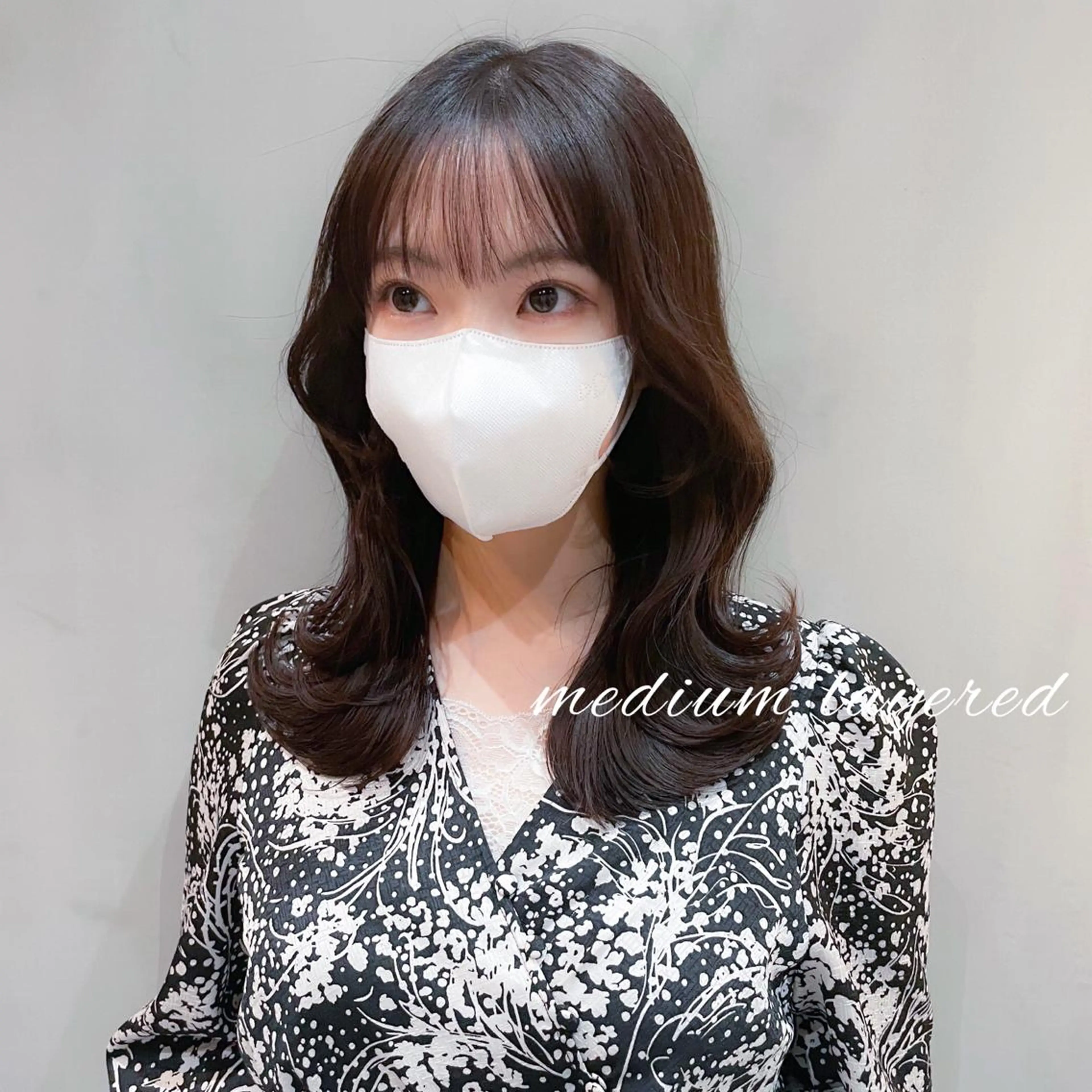 ミディアム くびれヘア 韓国風ヘア LOMA🇰🇷 銀座クボタのヘアスタイル