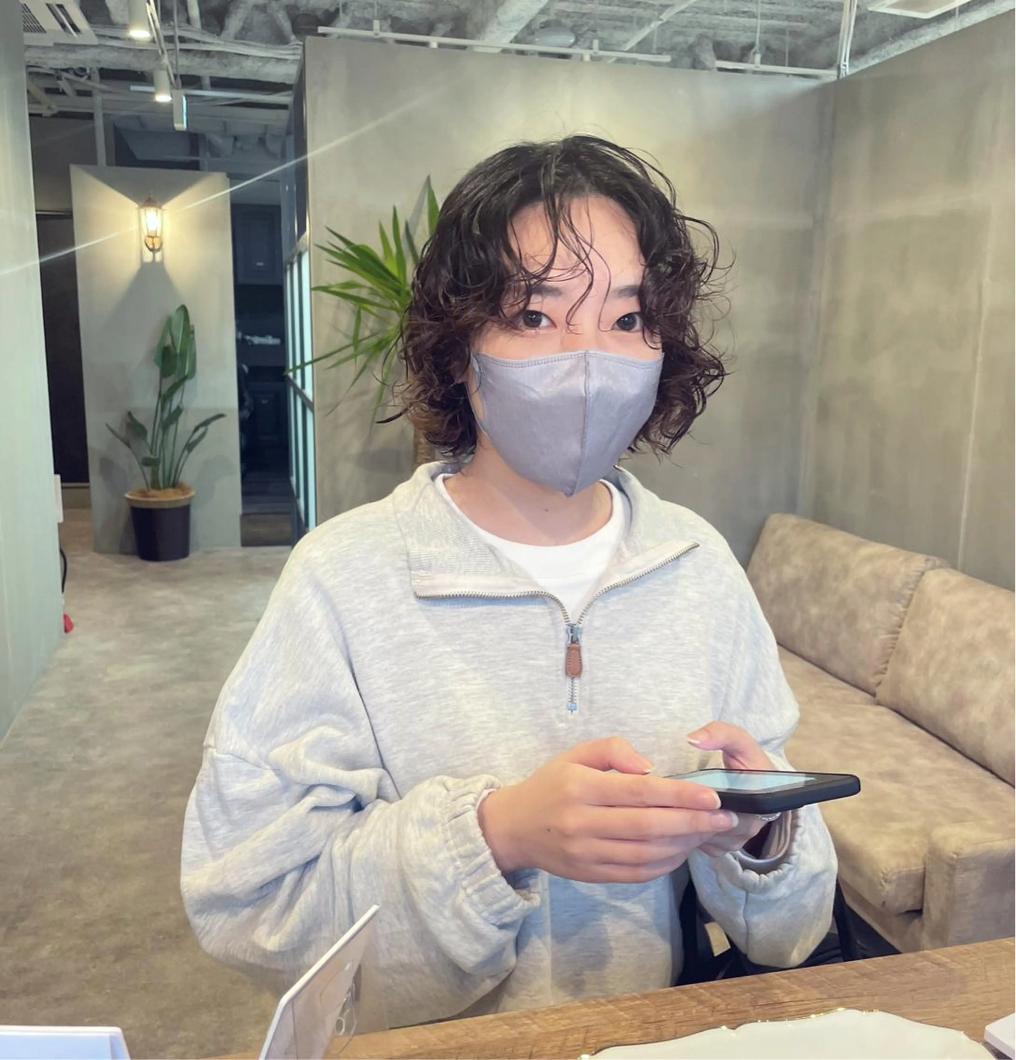 ショート パーマ カット パーマ 齊藤 桃子のヘアスタイル