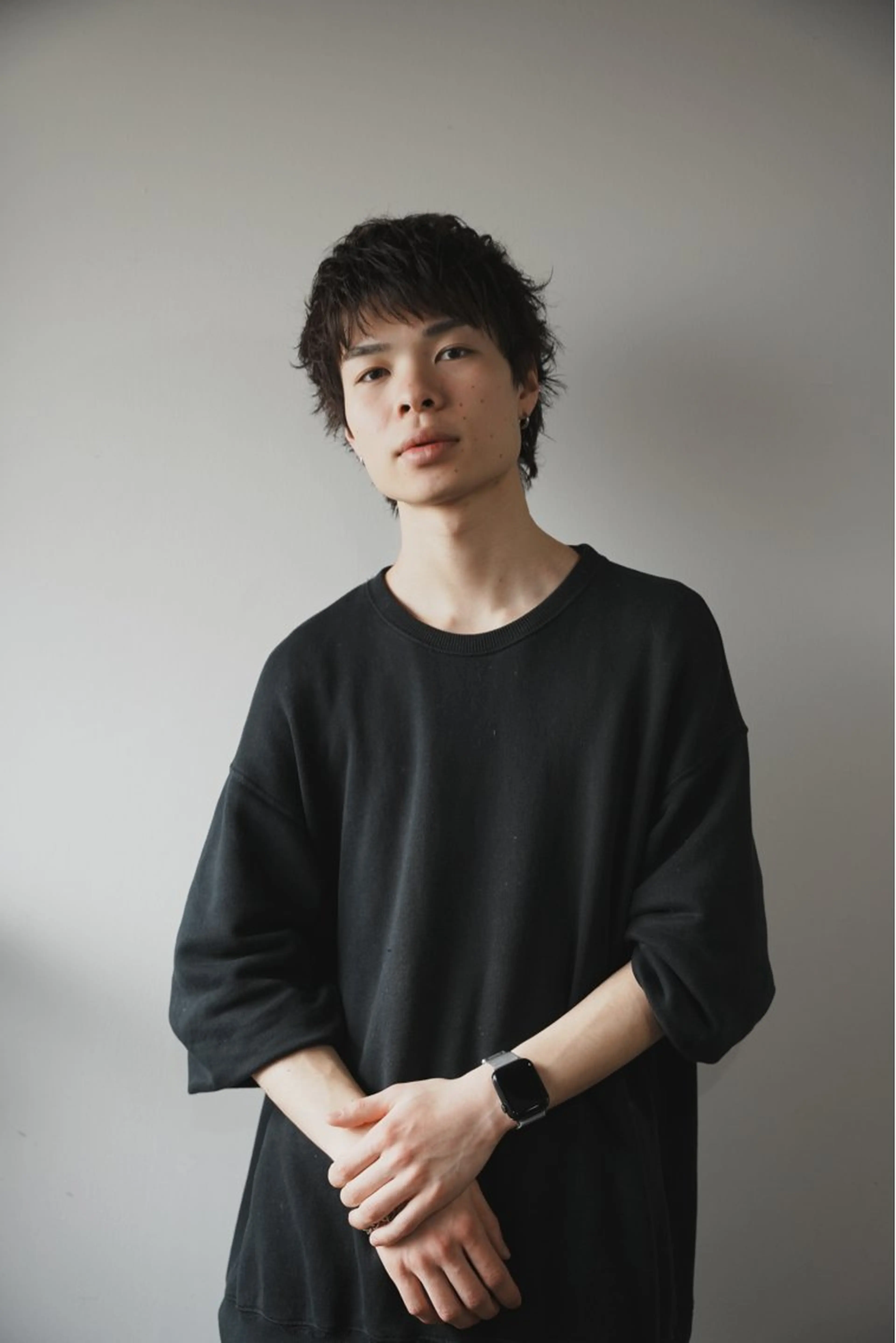 パーマ メンズ カット パーマ スパイキーショート パーマ　具志堅　太志のヘアスタイル