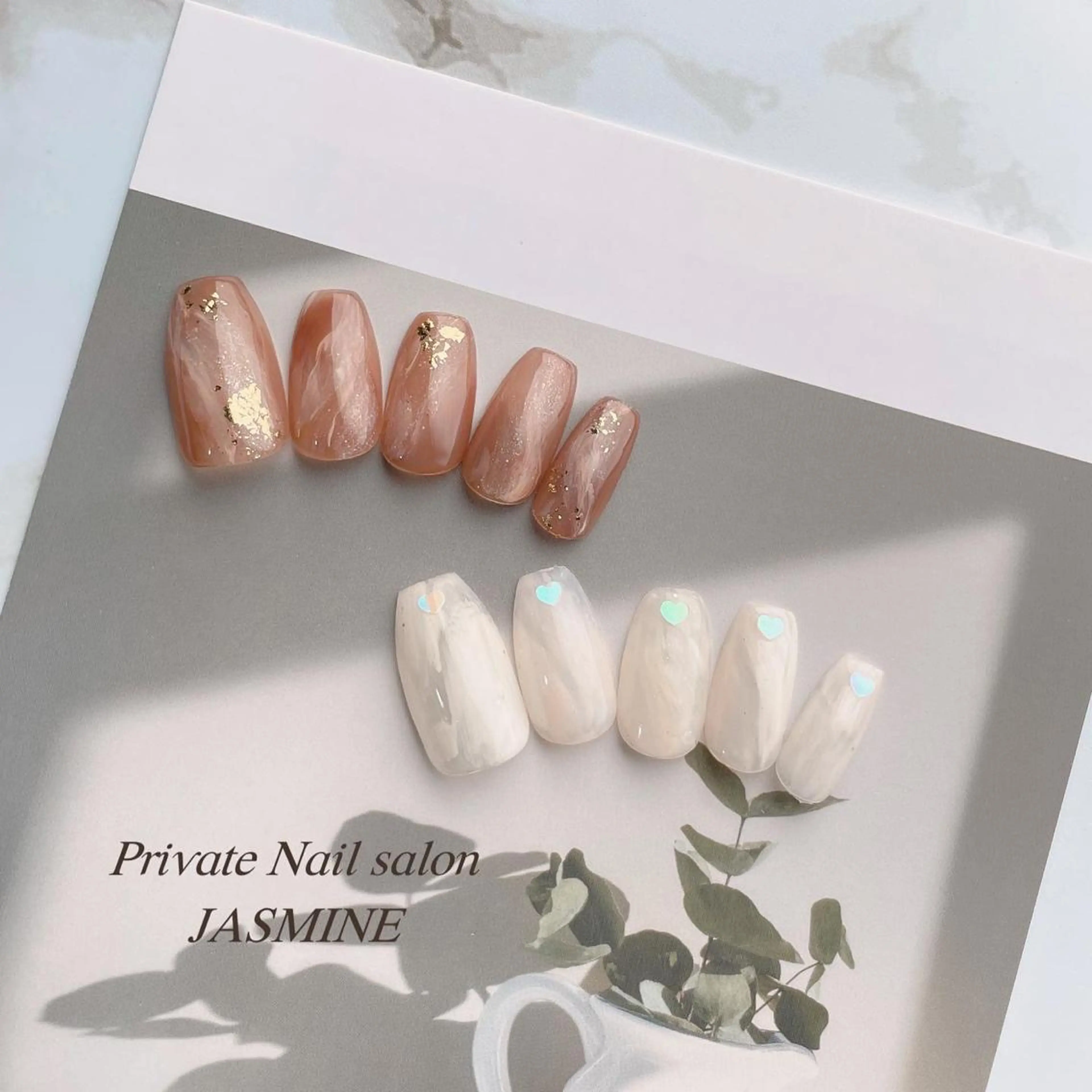 ネイル ニュアンスネイル シンプルネイル ネイルチップ Nail salon JASMINEのネイルデザイン