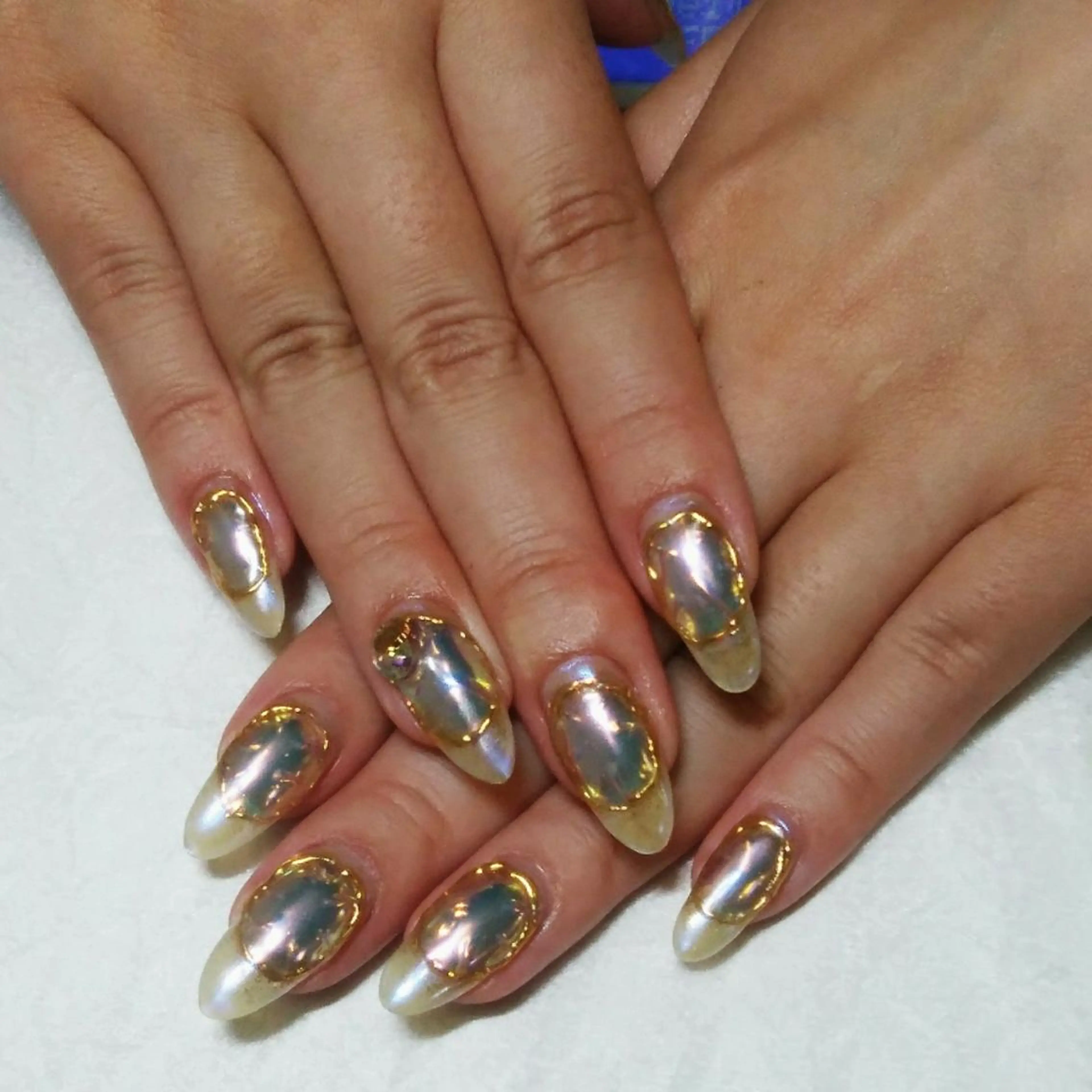 ネイル 氷ネイル・うるうるネイル リラクゼーション＆ネイル仙殊~センジュ~所属・senju 　のネイルデザイン