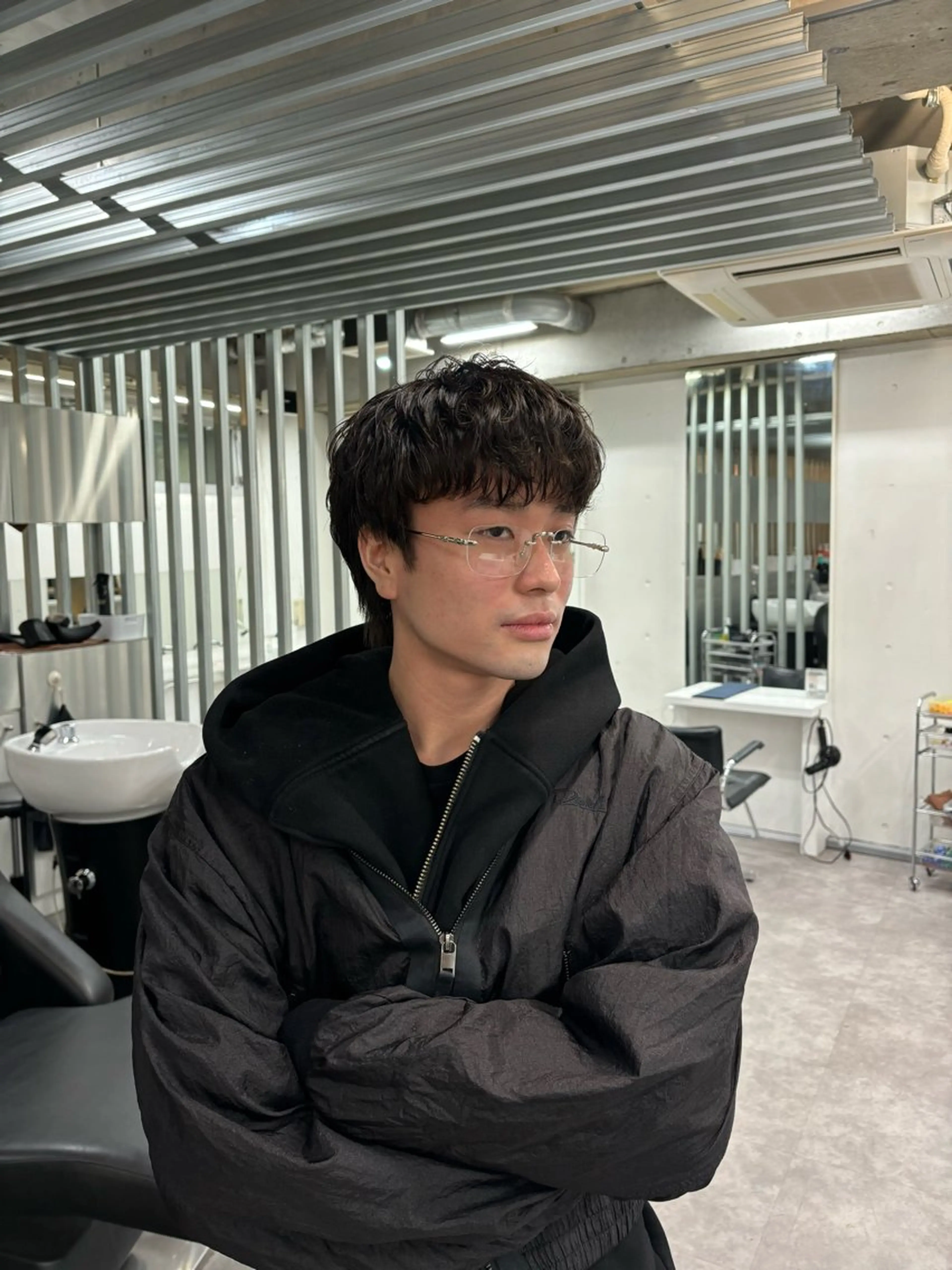 ショート パーマ メンズ fifth 庄子愛彩のヘアスタイル