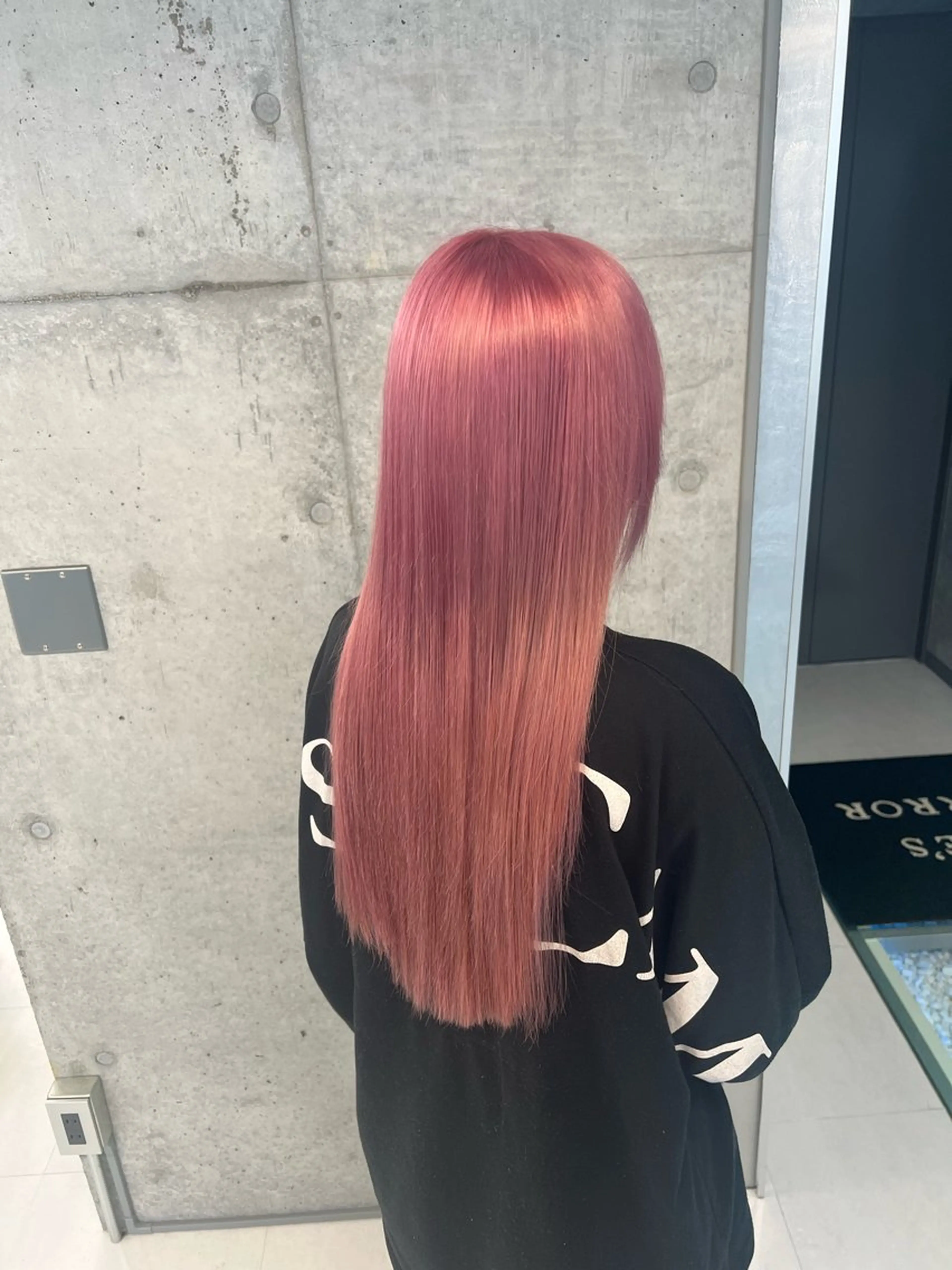 ロング カラー ヘアカラー トリートメント 大人GAL製造機/カ ラー×エクステゆいとのヘアスタイル