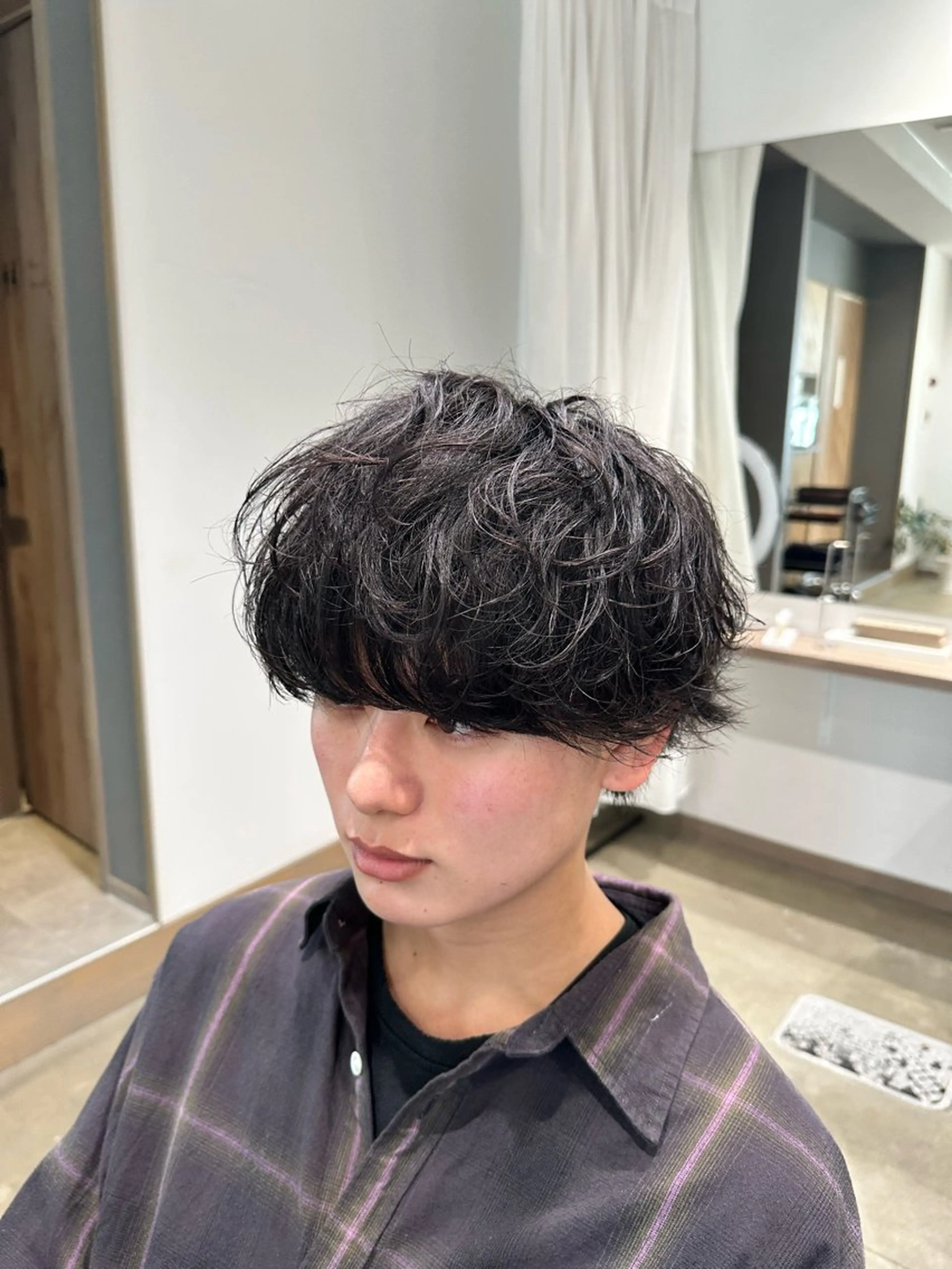 メンズ メンズパーマ カット パーマ 堀場 大生/ メンズ特化/野々市のヘアスタイル