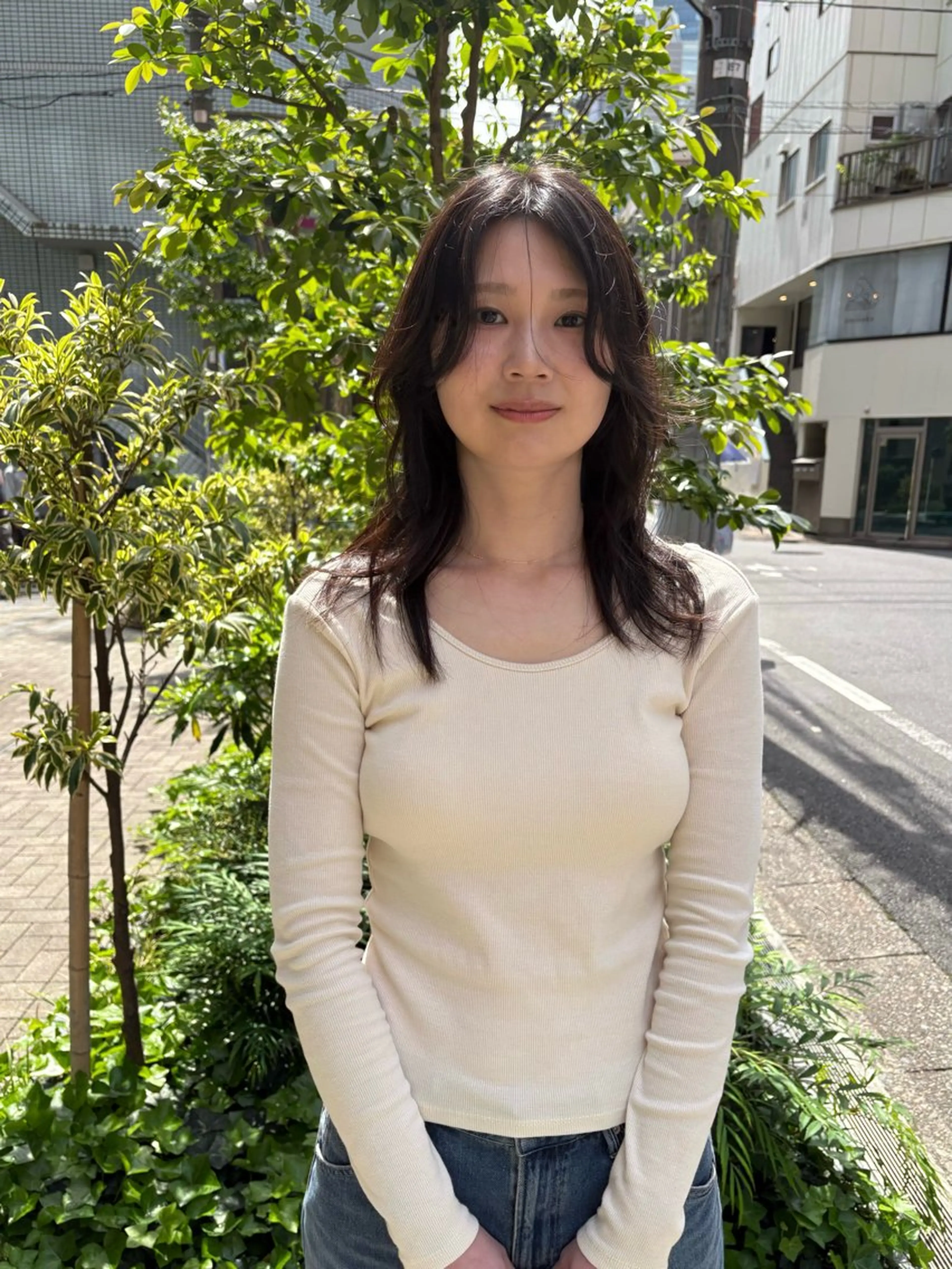 セミロング カット eri kinjoのヘアスタイル