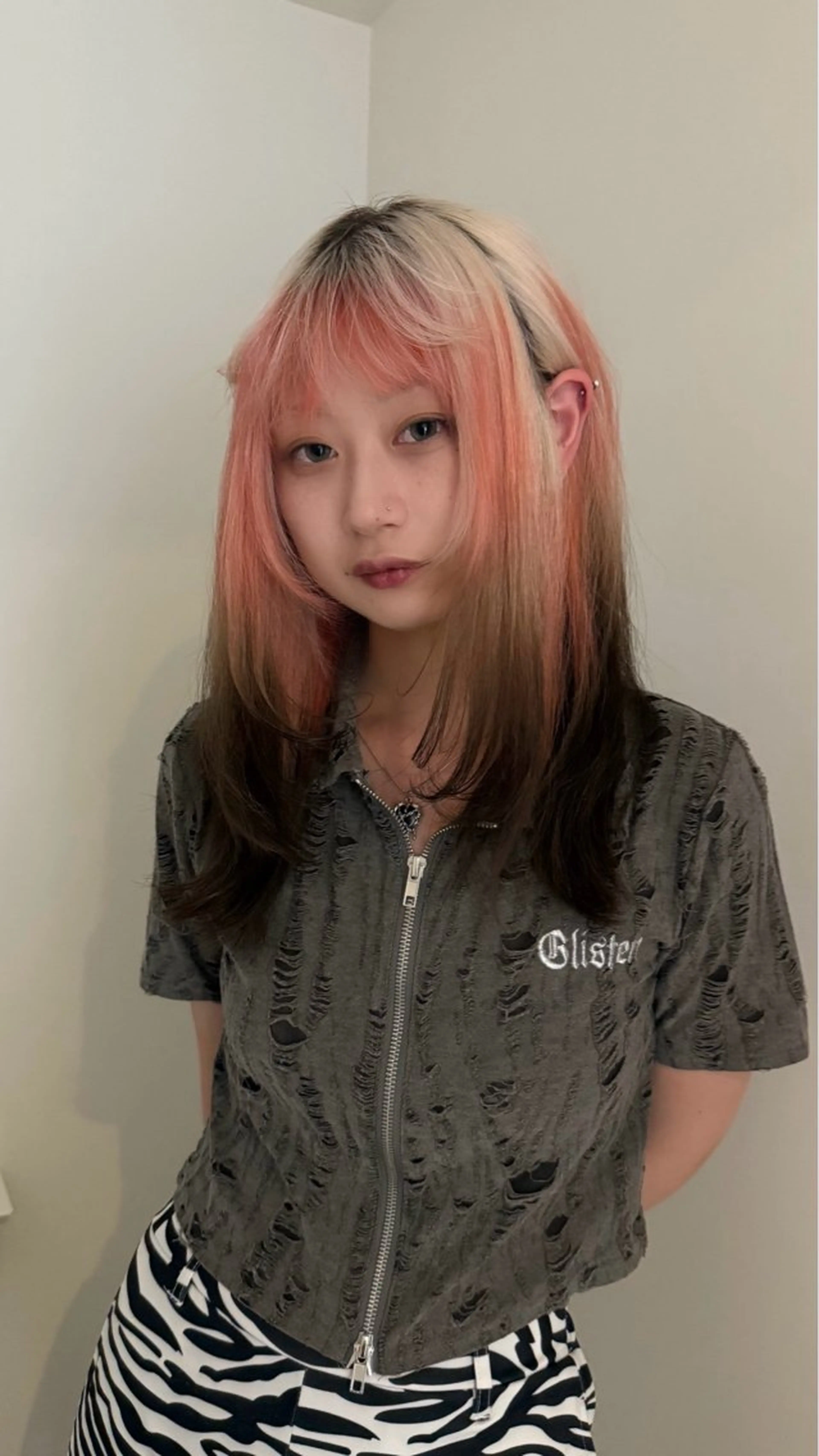 ロング カラー ブリーチ ブロンド デザインカラー グラデーションカラー ハイトーンカラー ヘアカラー カラーモデル募集中 Rei🐈‍⬛/大宮のヘアスタイル