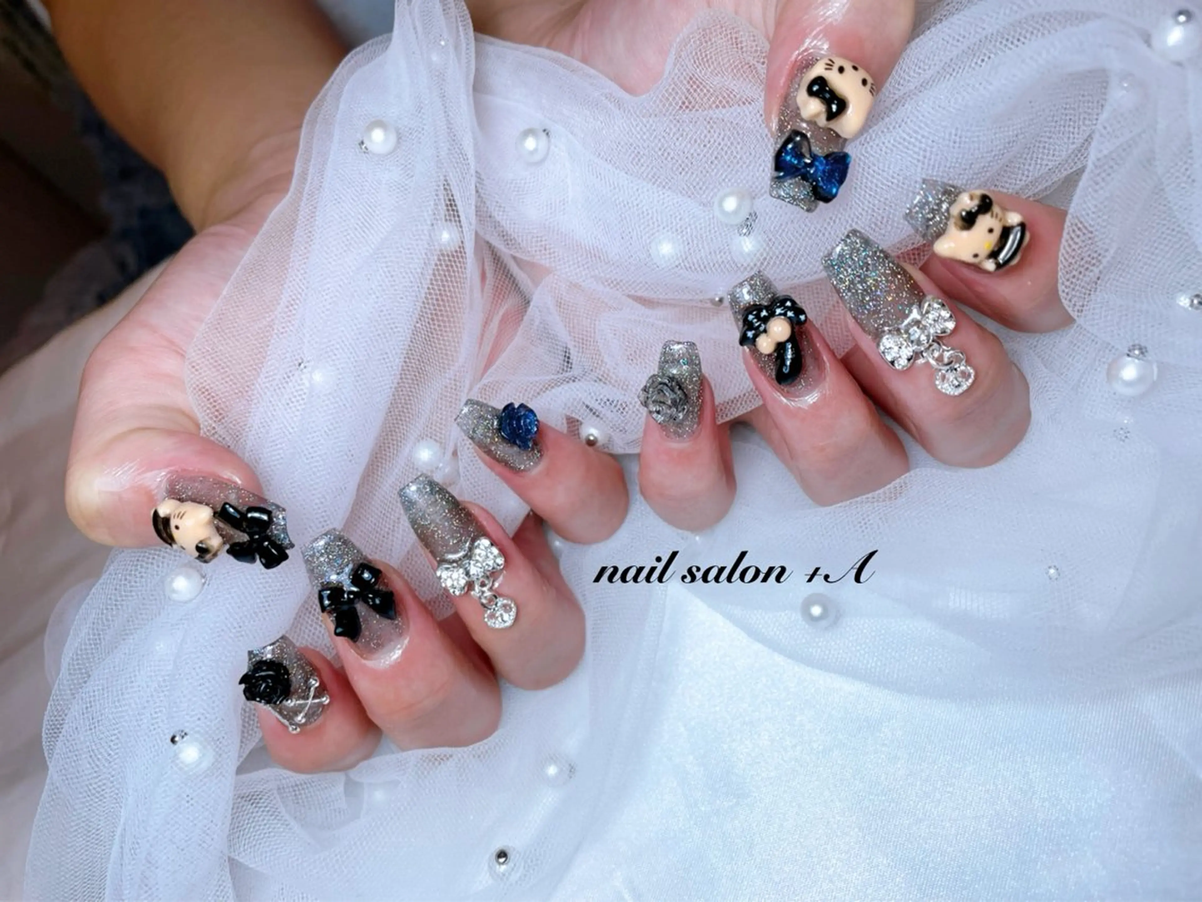 セミロング ハンドネイル Nail Salon +Aのネイルデザイン