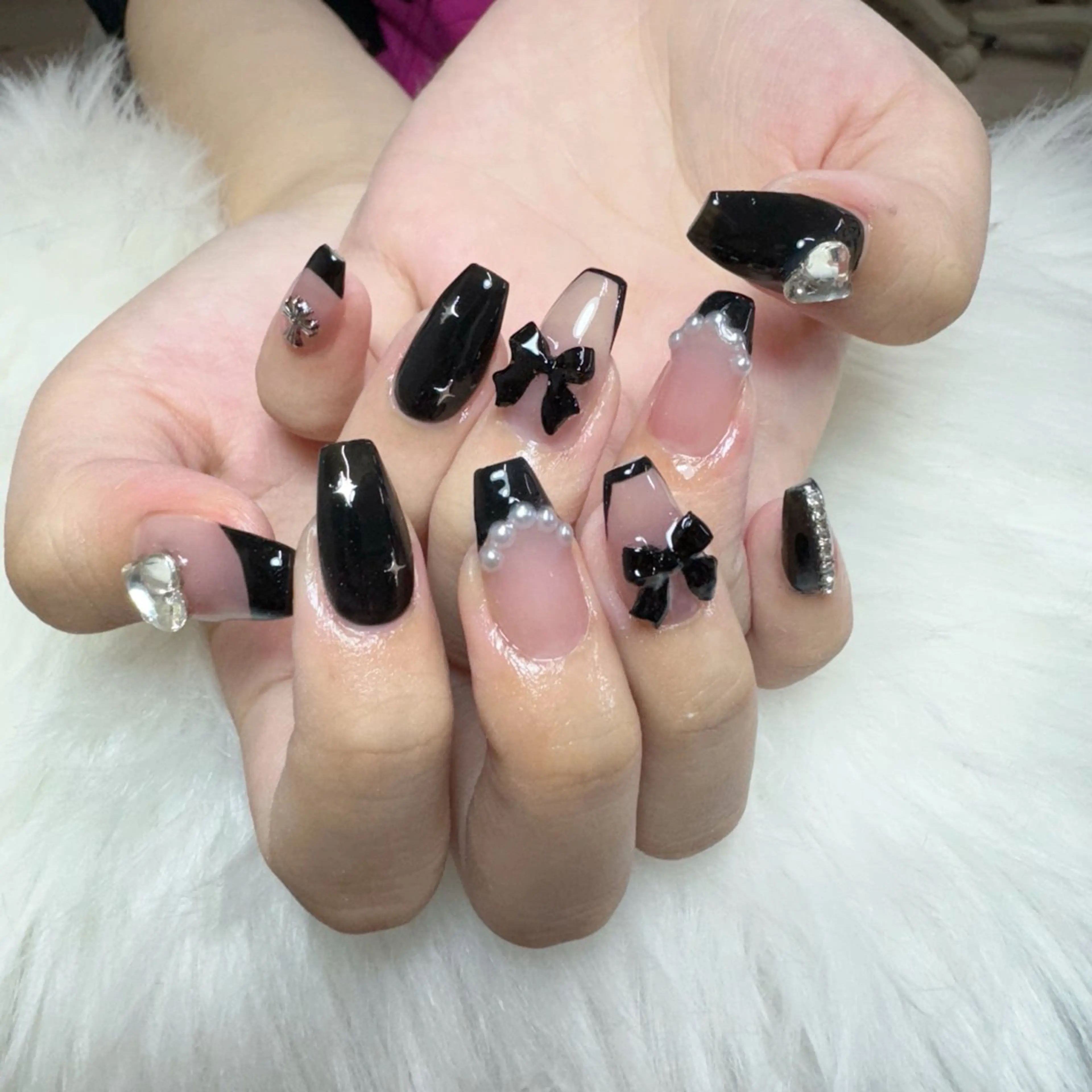 ネイル ハンドネイル 🎀nana🫧 ワンホンネイル🎀のネイルデザイン