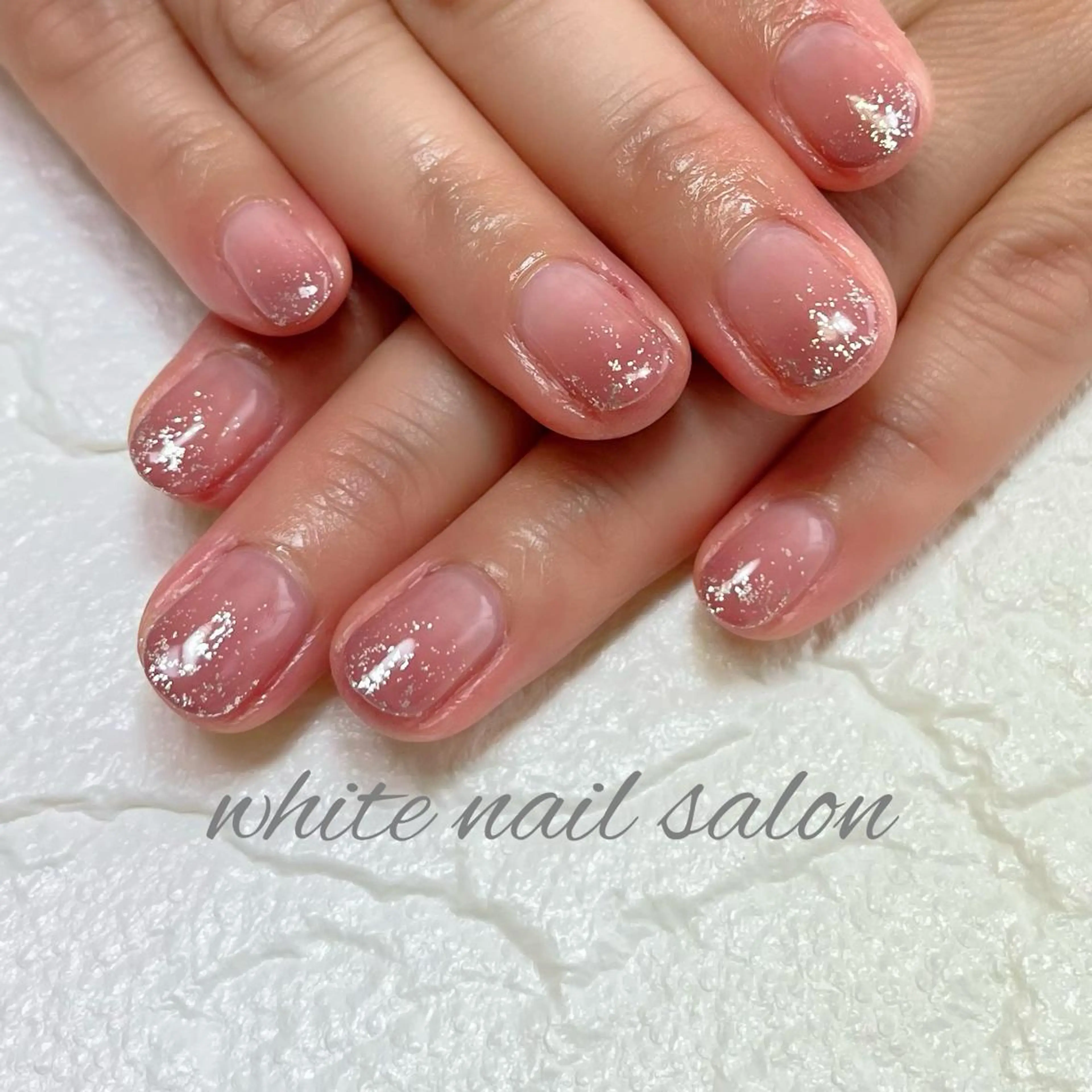 ネイル フットネイル ジェルネイル ハードジェル ラメ(グリッター) 持ち込み white nail salonのネイルデザイン