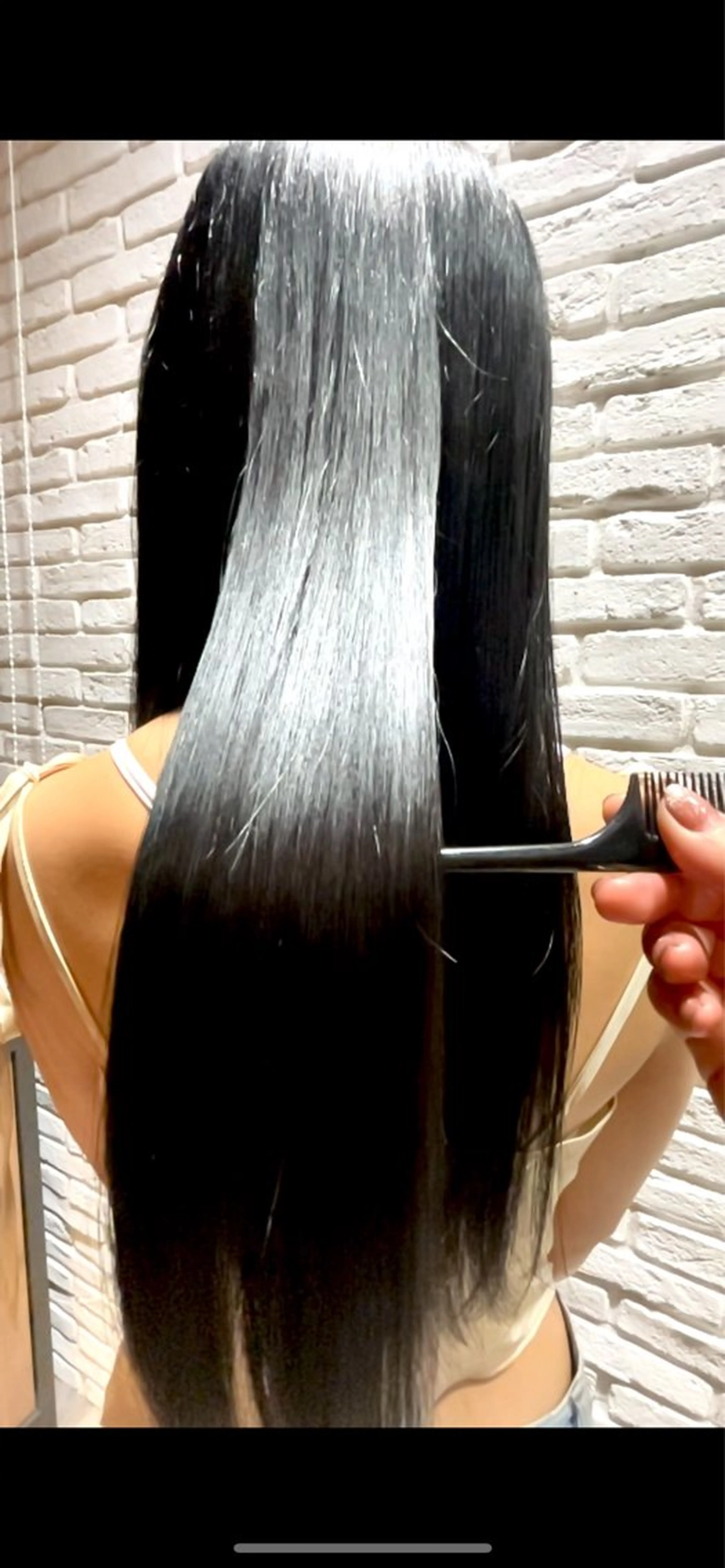 ロング カラー 黒髪 ブリーチ ブルーカラー ブルーブラック ブリーチなしカラー ヘアカラー トリートメント 🎈ブリーチなし暖色 カラー/レッド/ゆいのヘアスタイル