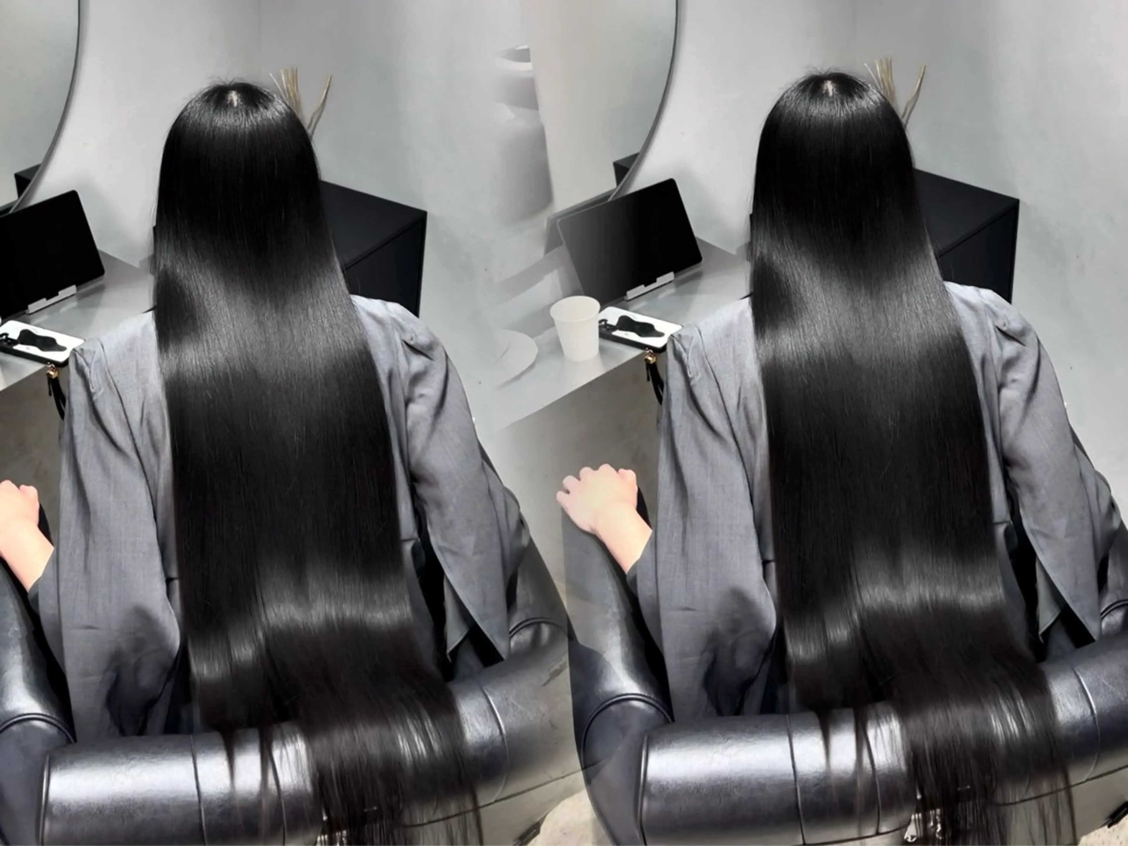 ロング カラー カット ヘアカラー トリートメント ワンホン×韓国/ 髪質改善/itaruのヘアスタイル