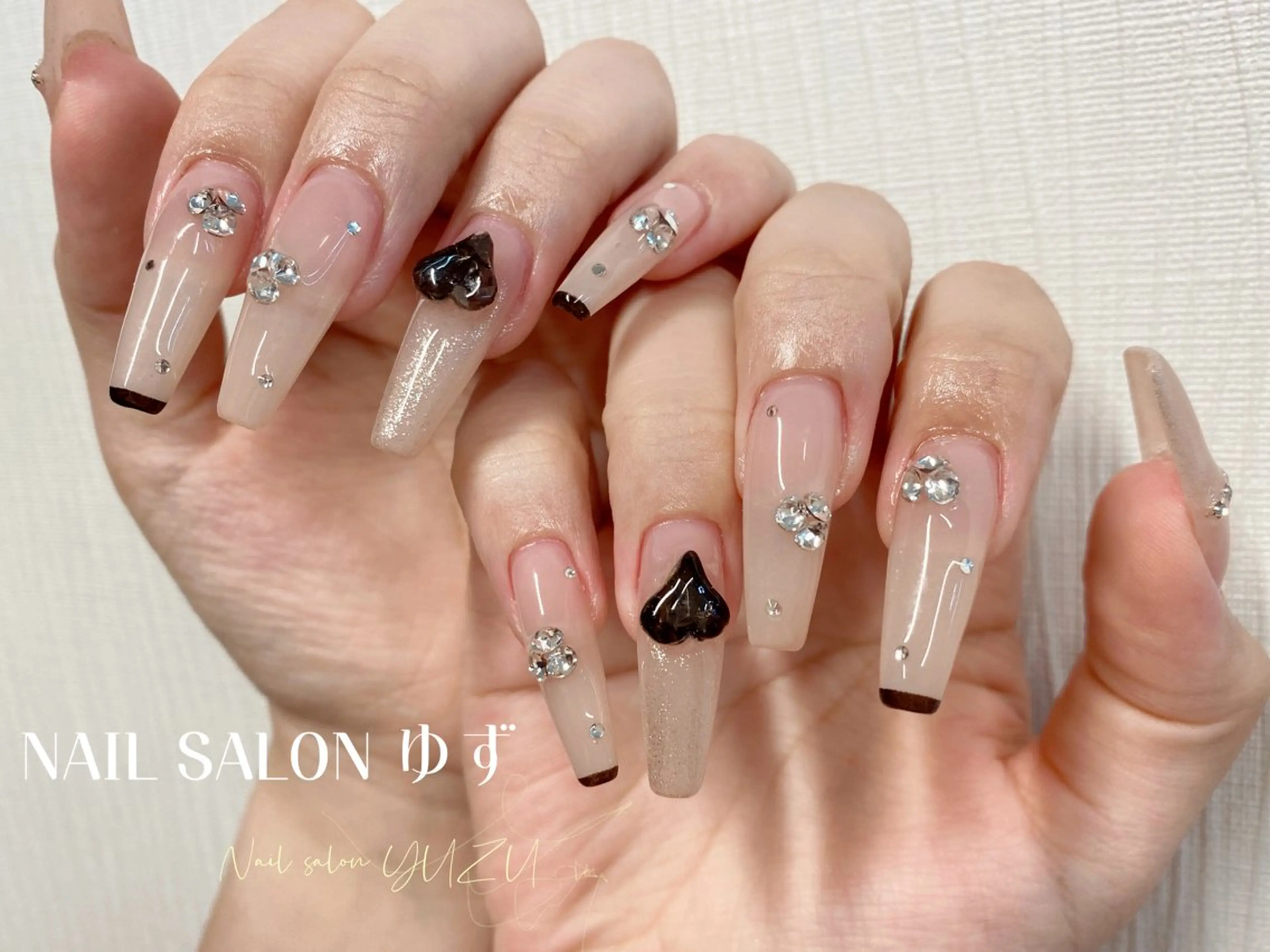 ネイル カジュアル チークネイル フットネイル フレンチネイル ジェルネイル ゆず- Nail Salonのネイルデザイン