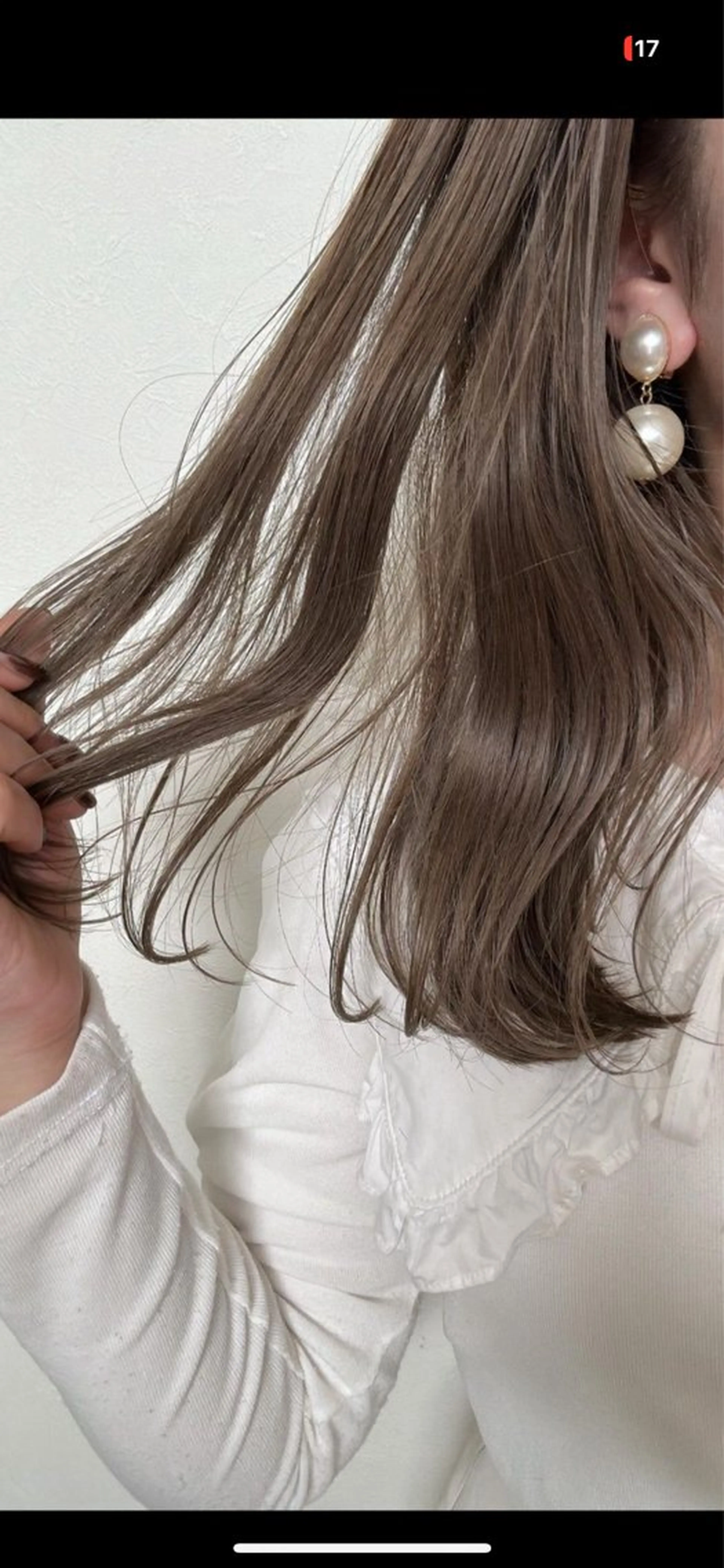 ロング 田中 樹奈のヘアスタイル