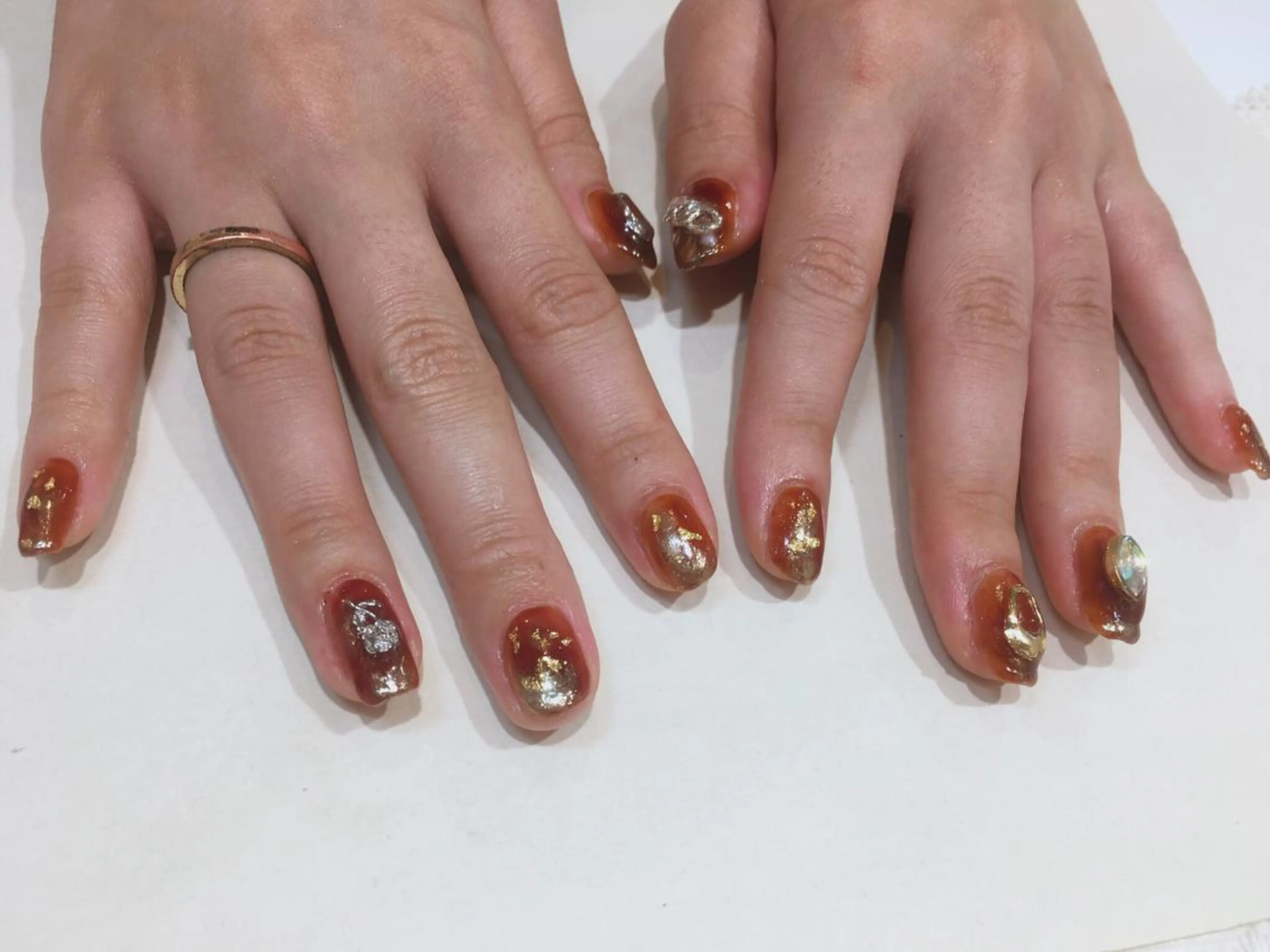 ネイル べっ甲ネイル JurerEye☆ Marikoのネイルデザイン