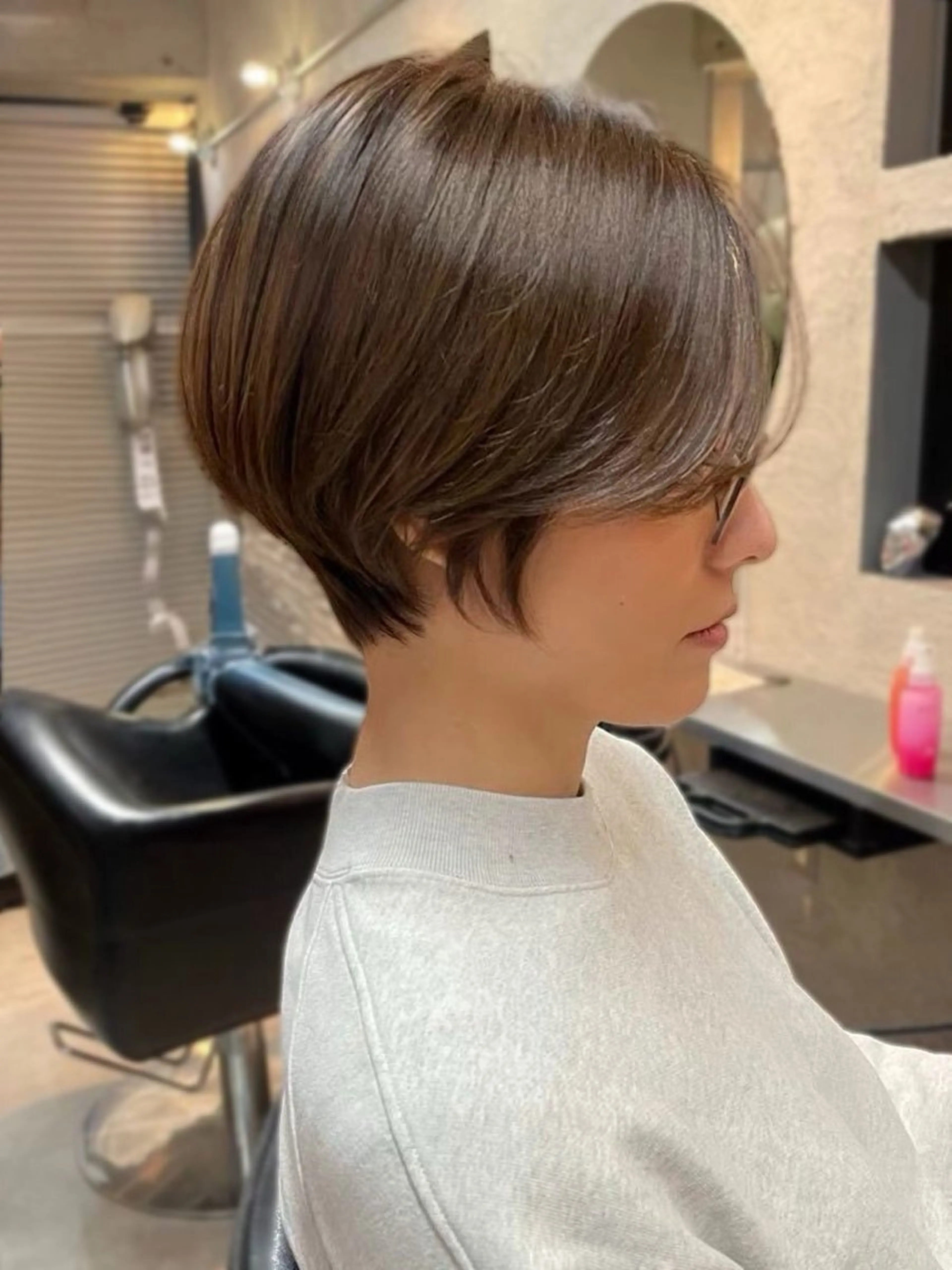 ショート カラー ハイライトカラー ハイライト 髪質改善 ショートヘア 縮毛矯正 内藤　宏紀 tidasmileのヘアスタイル