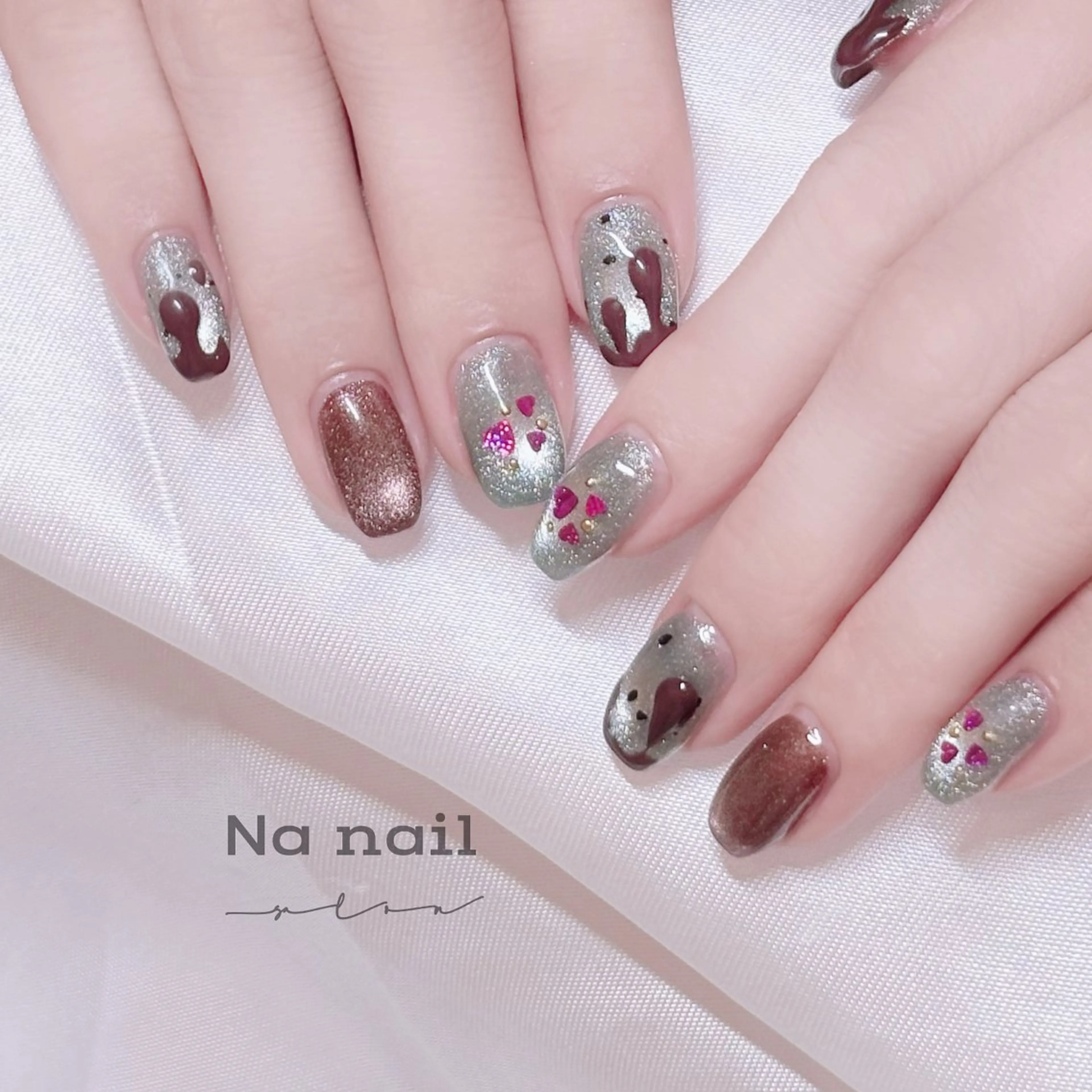 ネイル チークネイル フラッシュネイル フレンチネイル ジェルネイル グラデーション ハンドネイル CC Nail 高田馬場のネイルデザイン