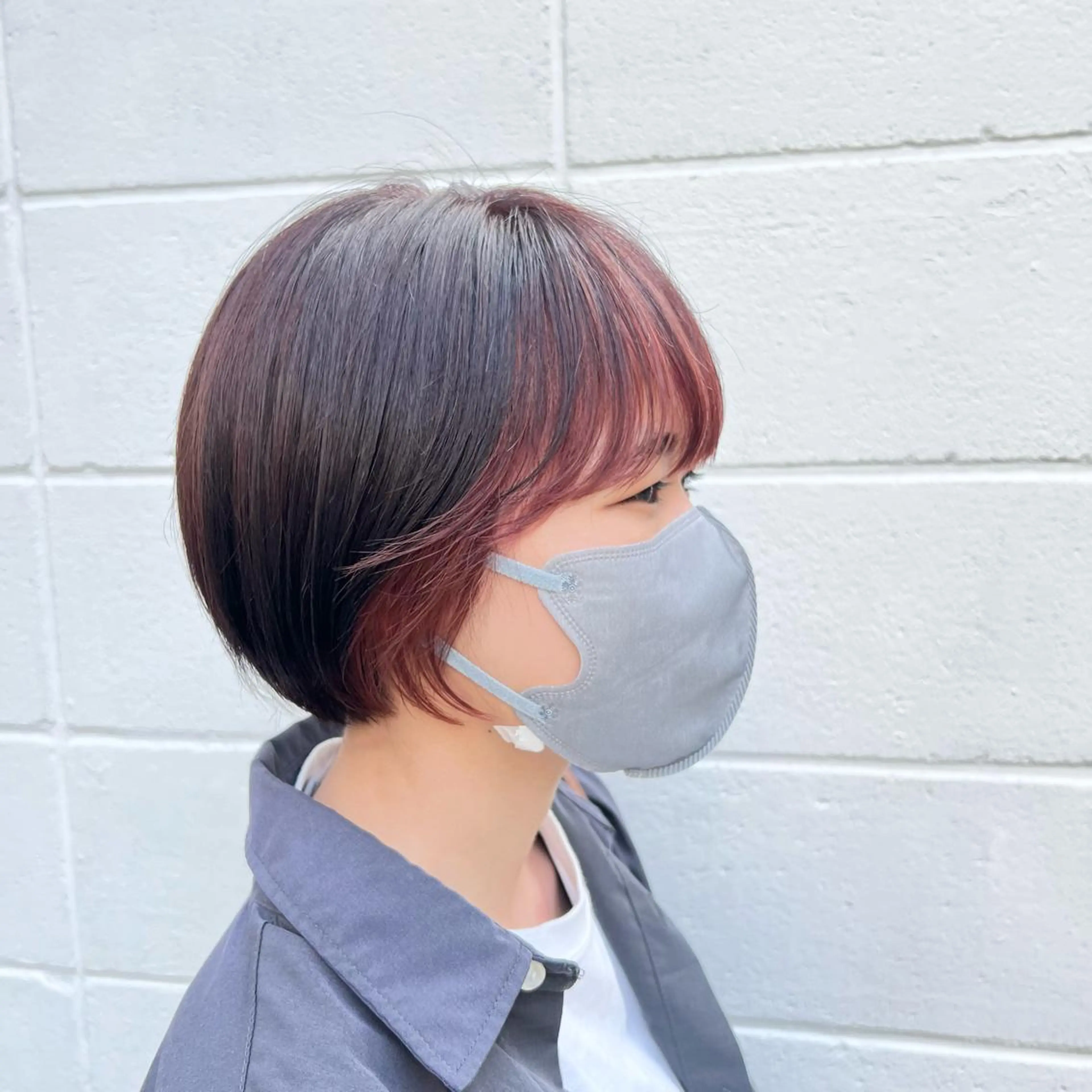 カラー ミストバング  フェイスフレーミング インナーカラー♡ Nanakoのヘアスタイル